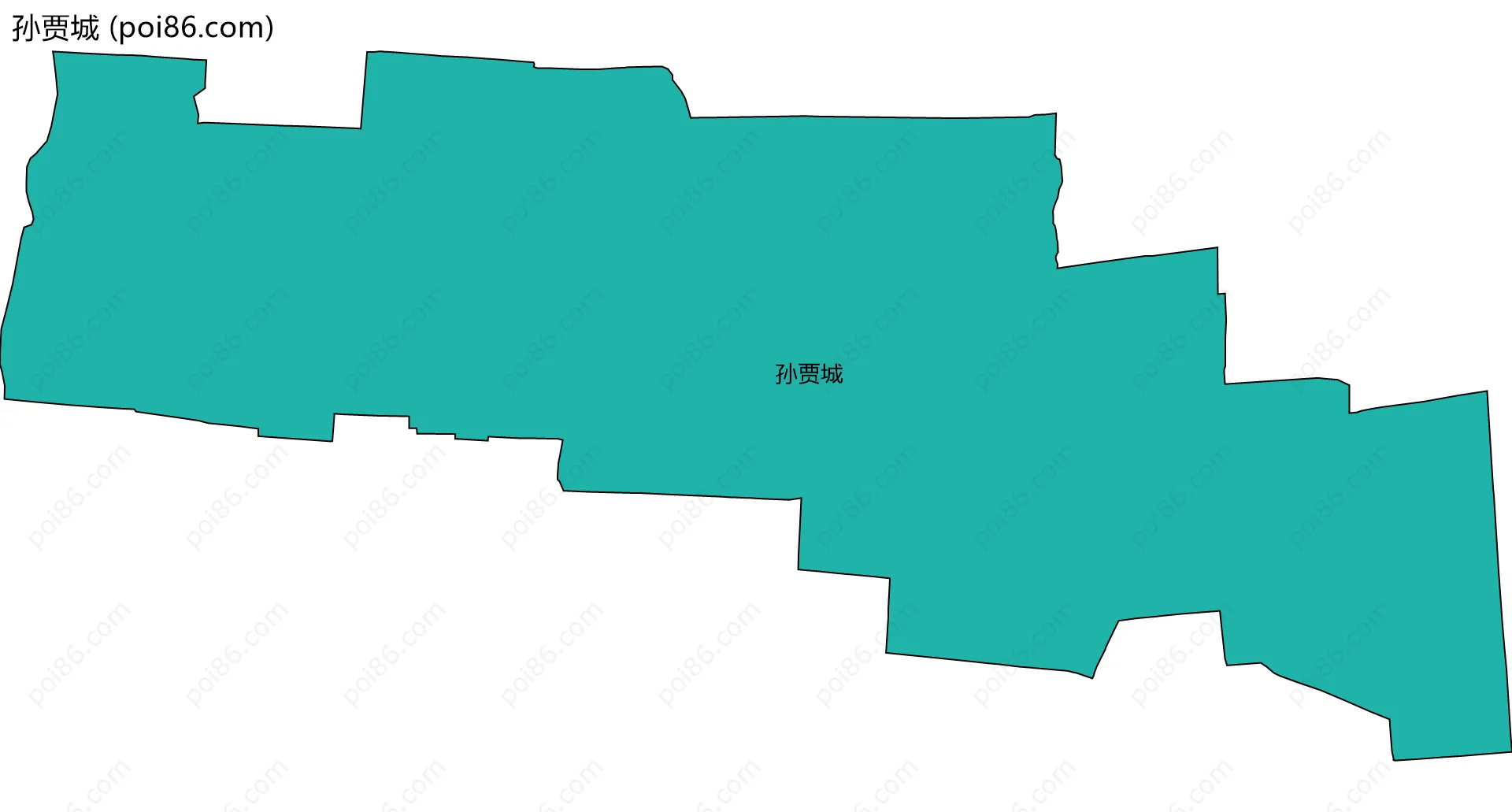 孙贾城边界地图