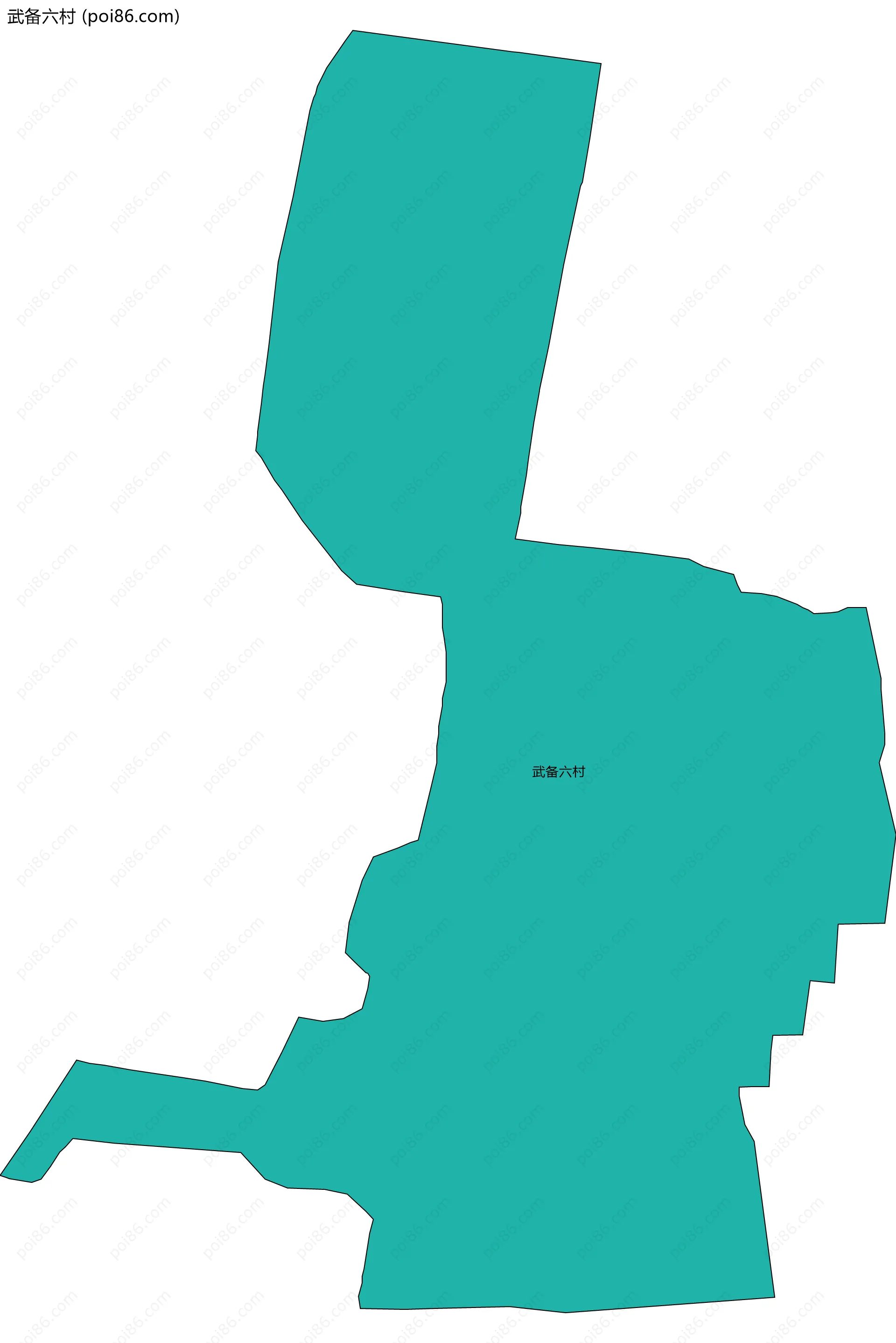 武备六村边界地图