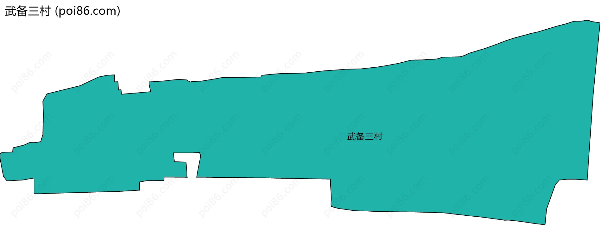 武备三村边界地图