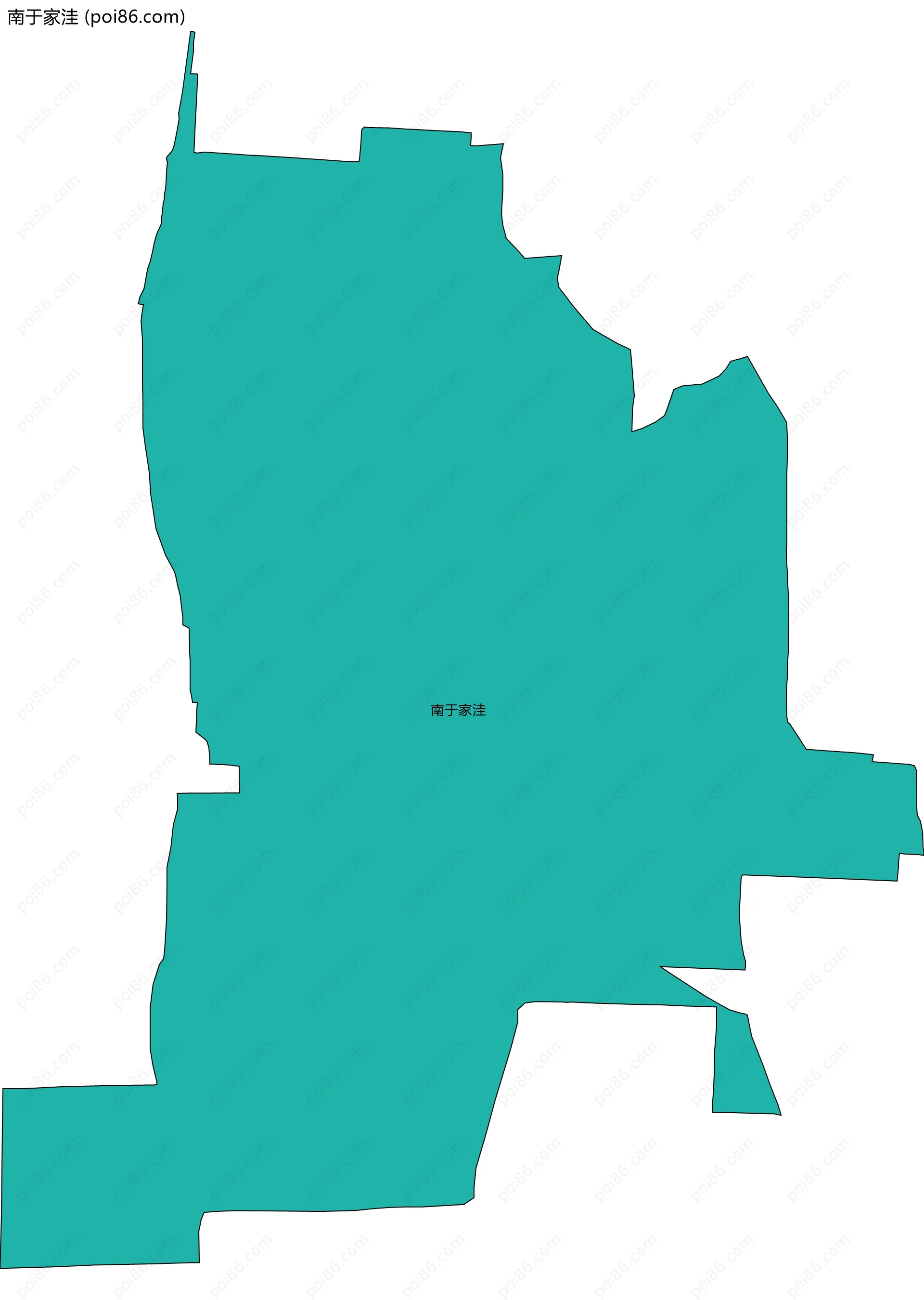 南于家洼边界地图