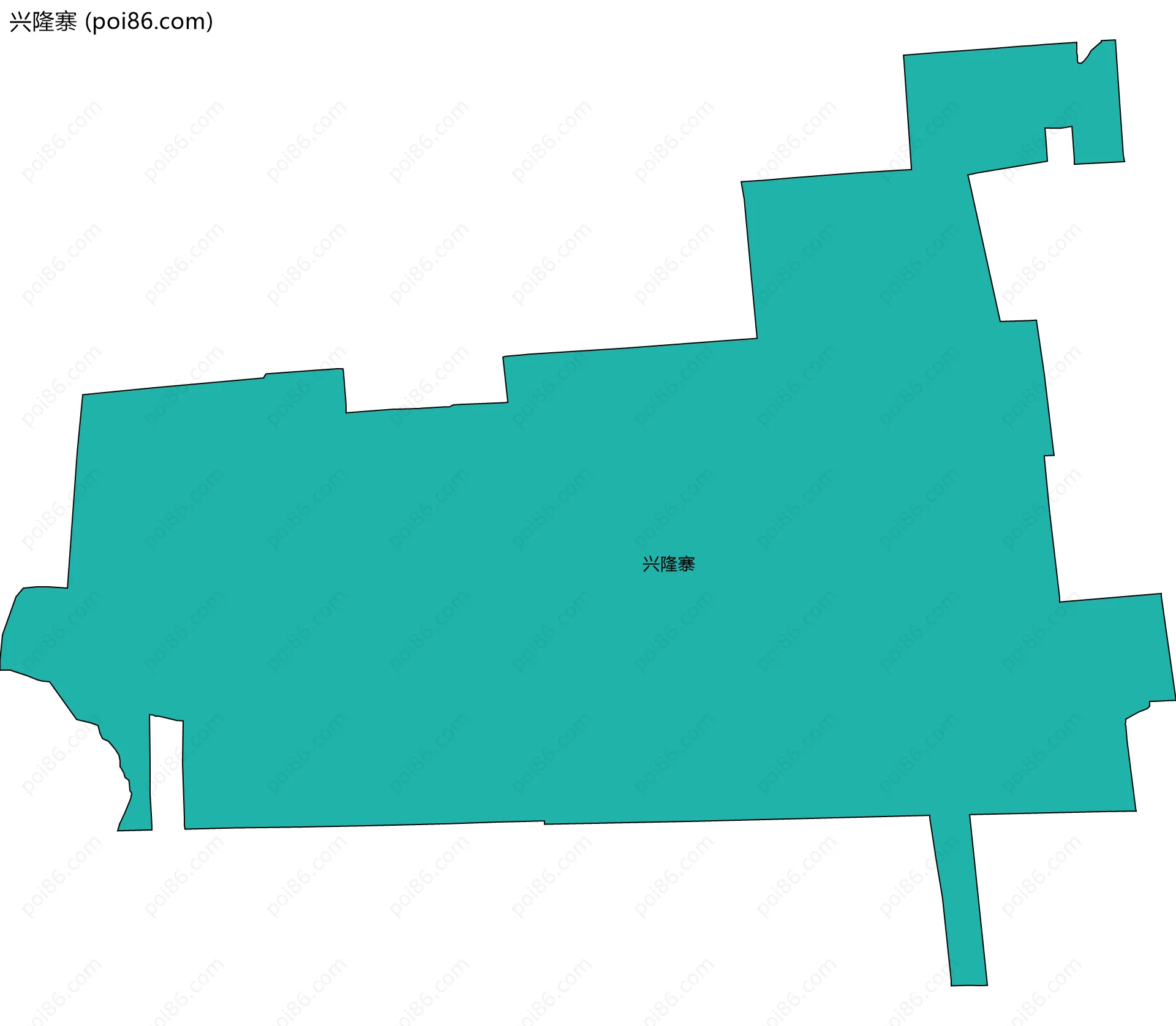 兴隆寨边界地图