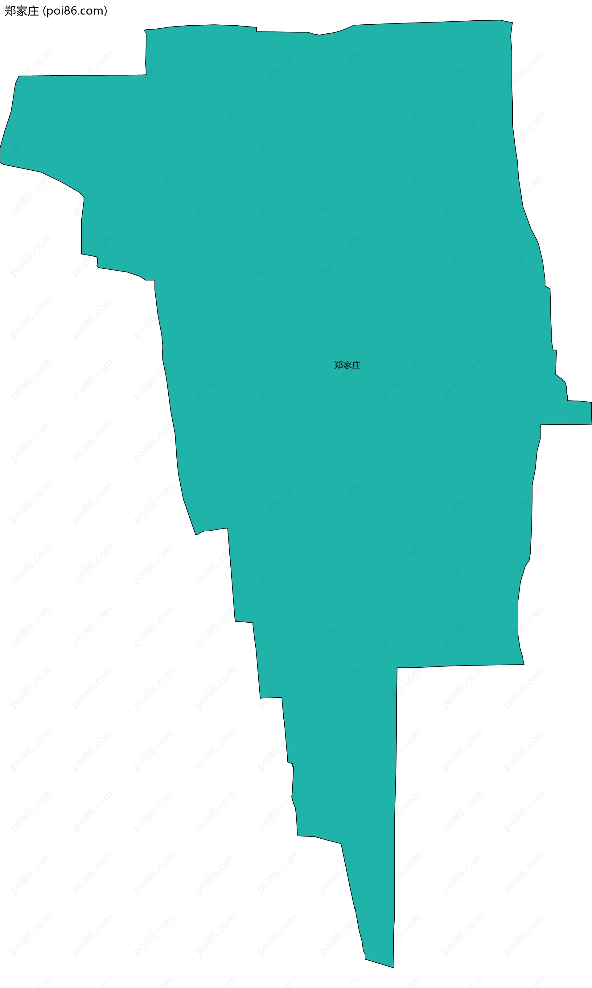 郑家庄边界地图