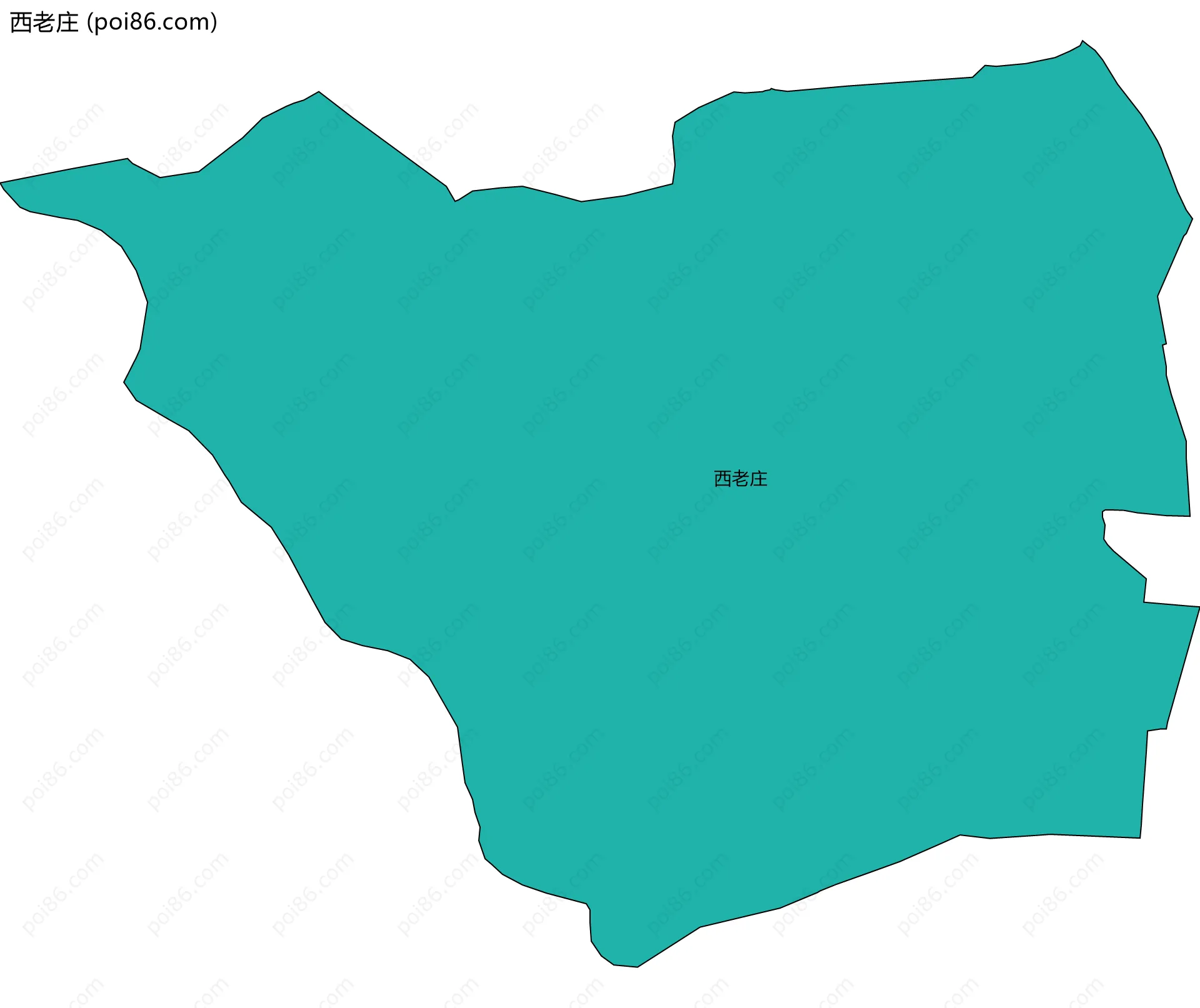 西老庄边界地图