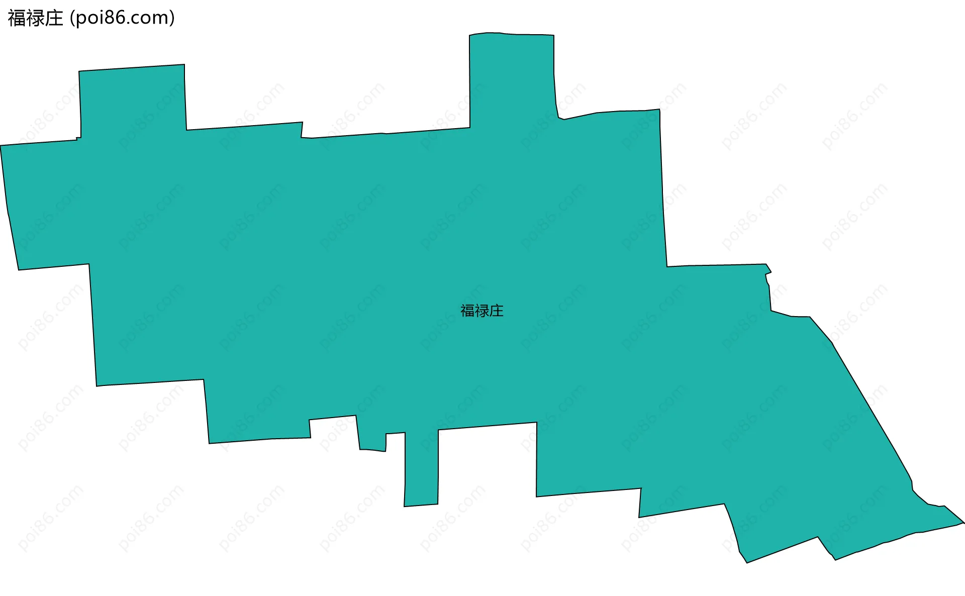 福禄庄边界地图