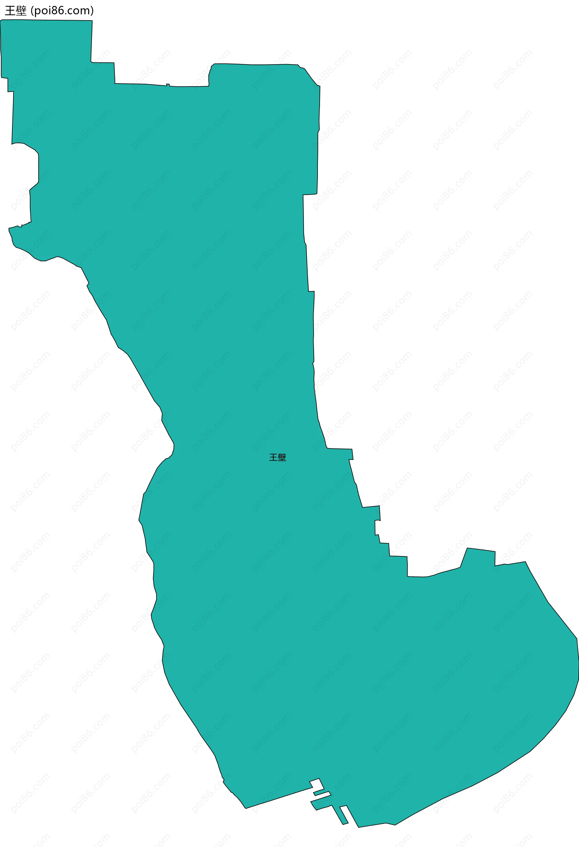 王壁边界地图