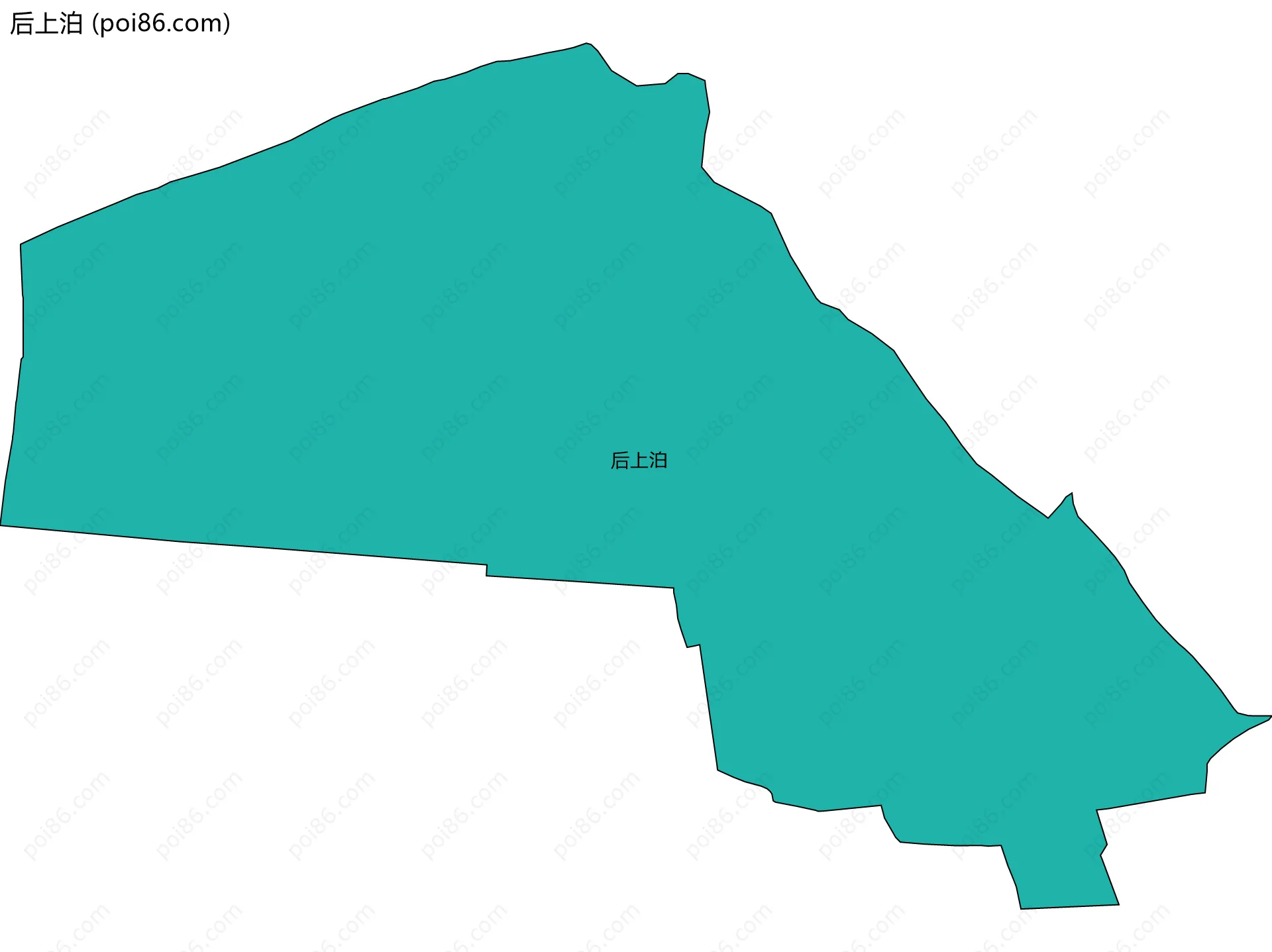 后上泊边界地图