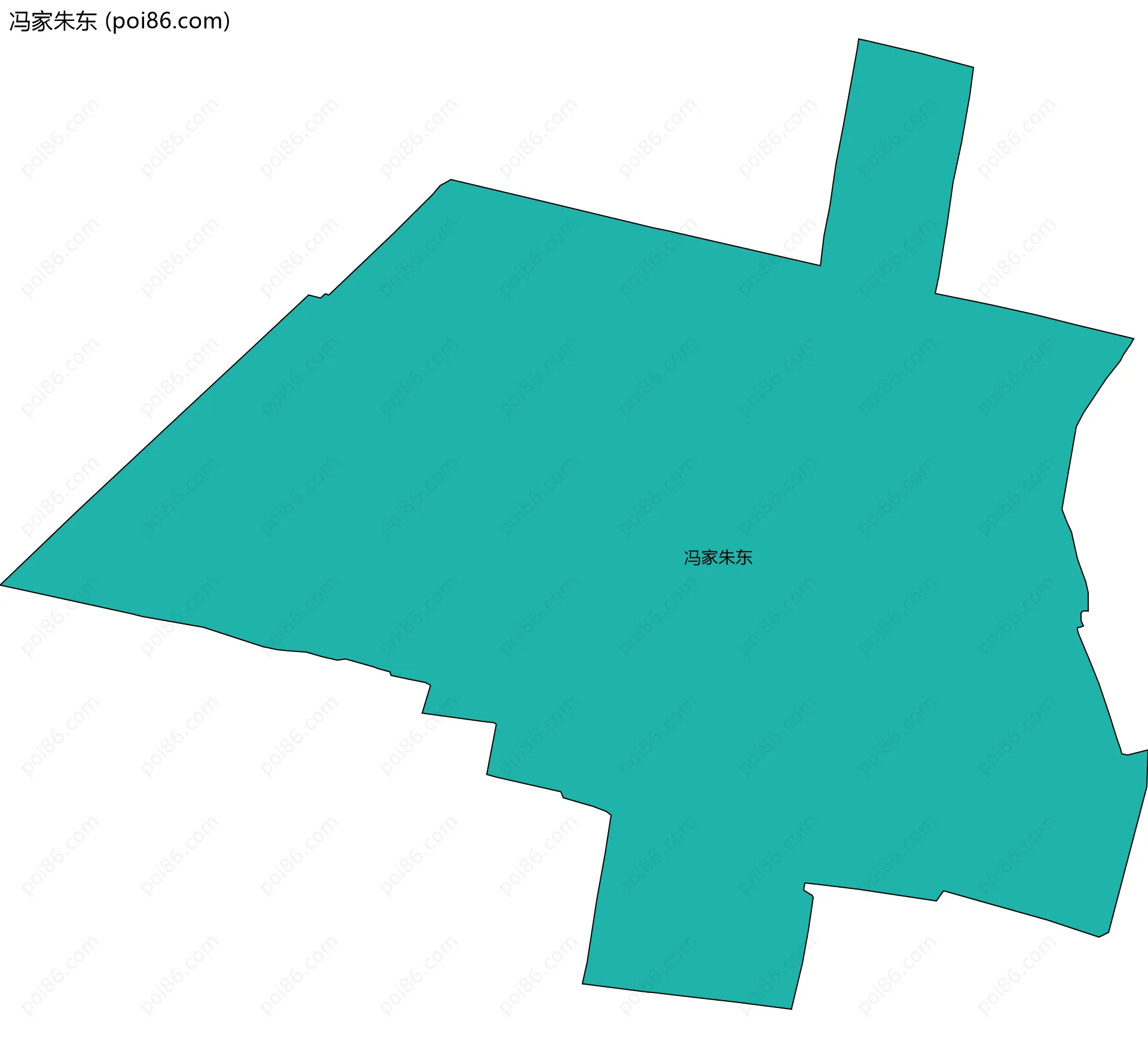 冯家朱东边界地图