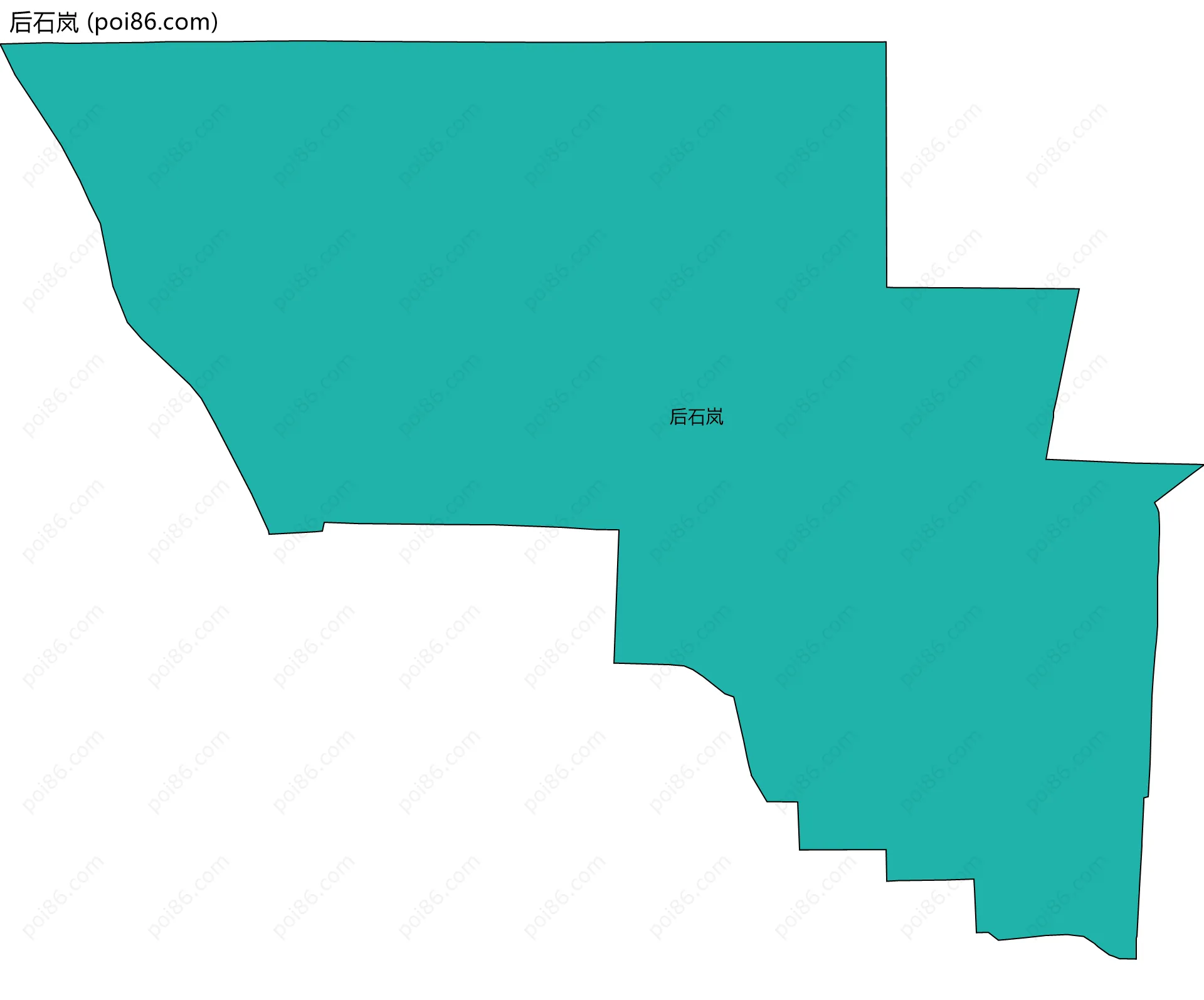 后石岚边界地图
