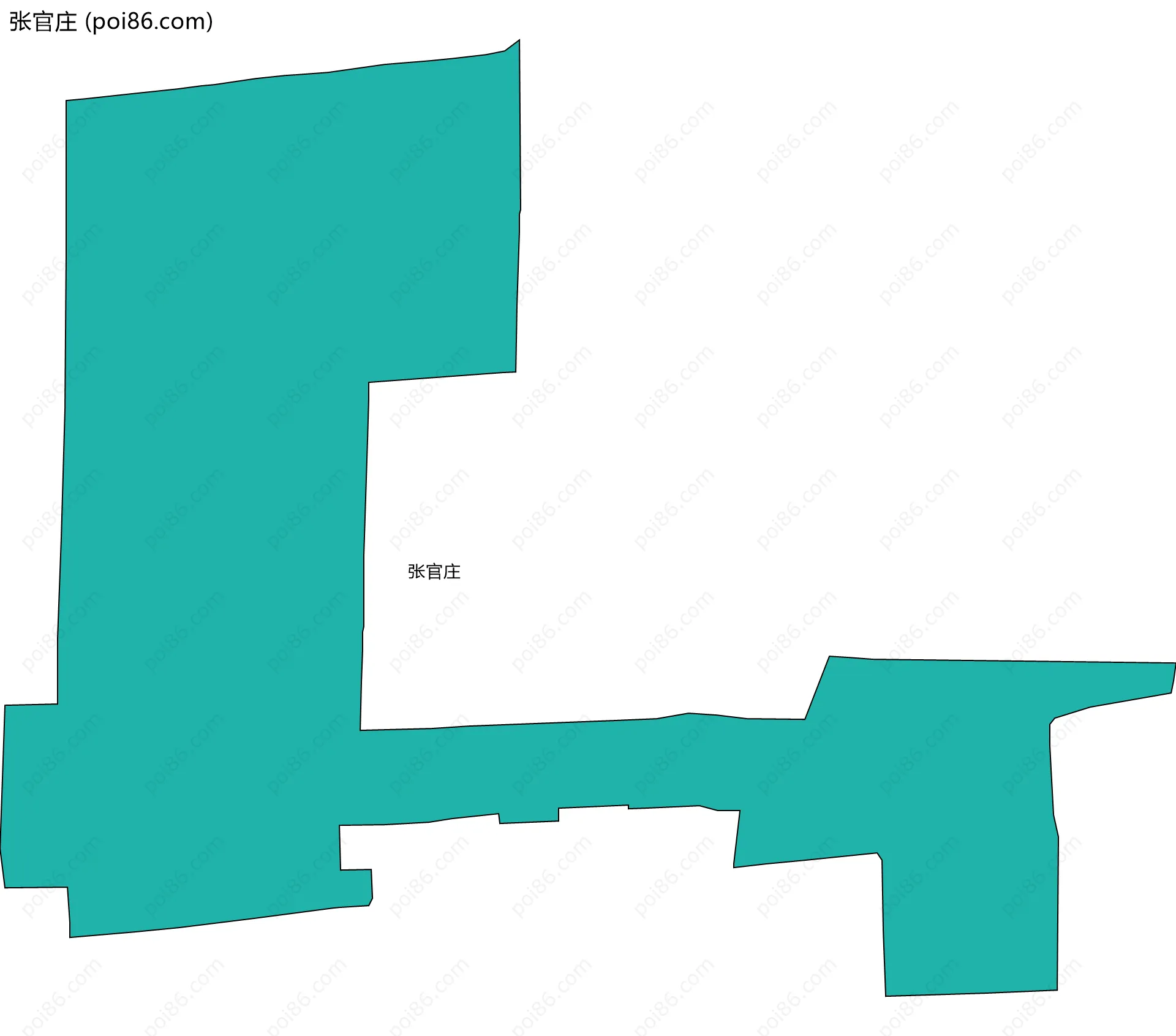 张官庄边界地图