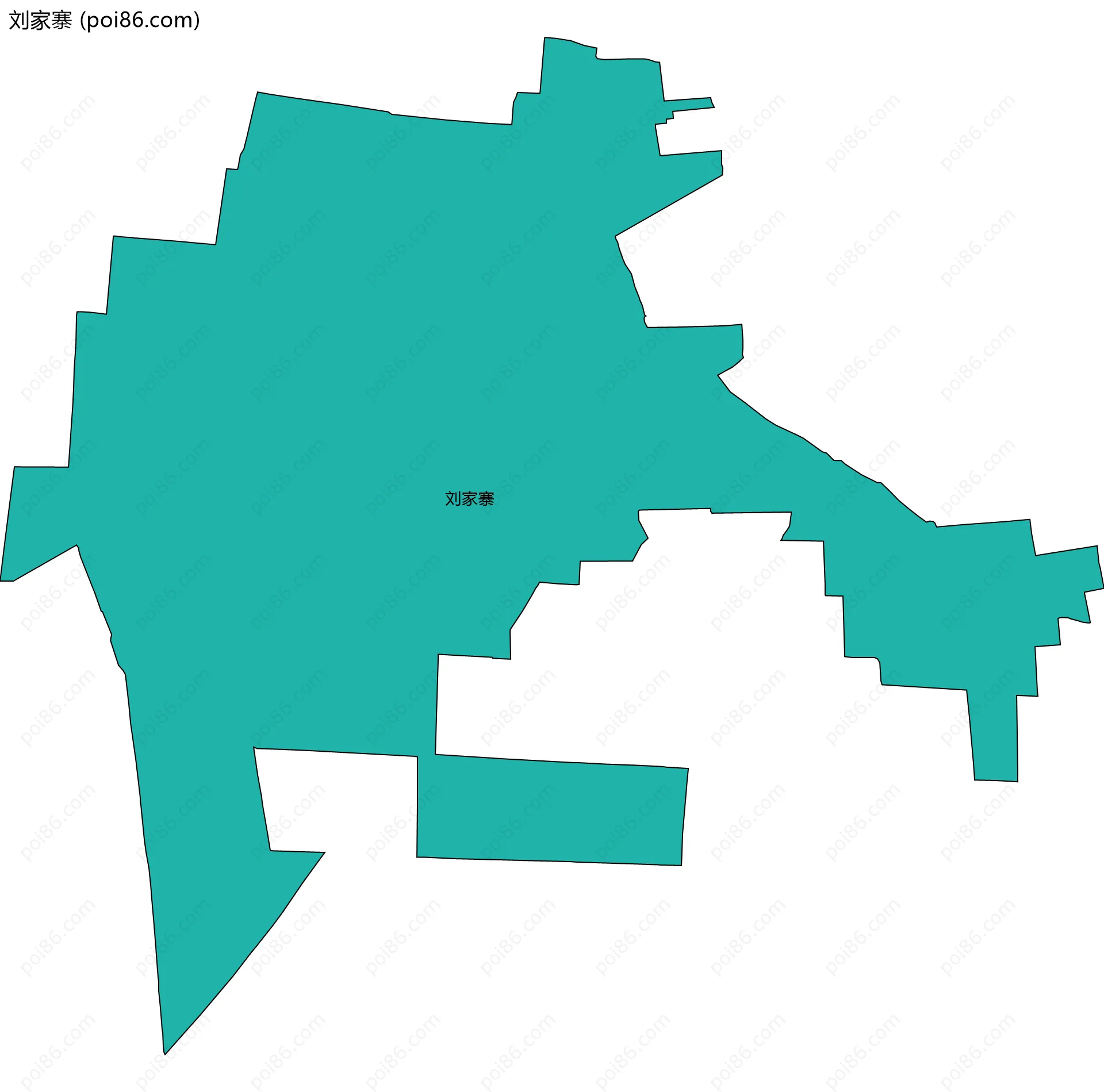 刘家寨边界地图