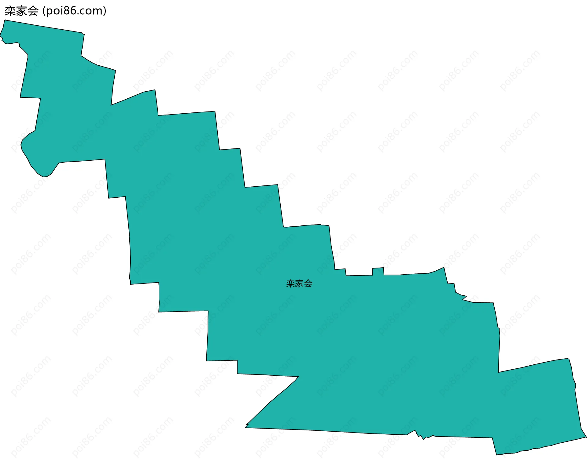 栾家会边界地图