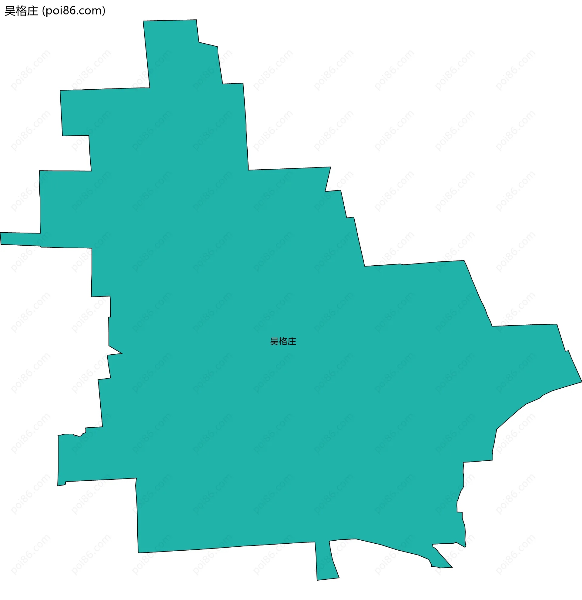吴格庄边界地图