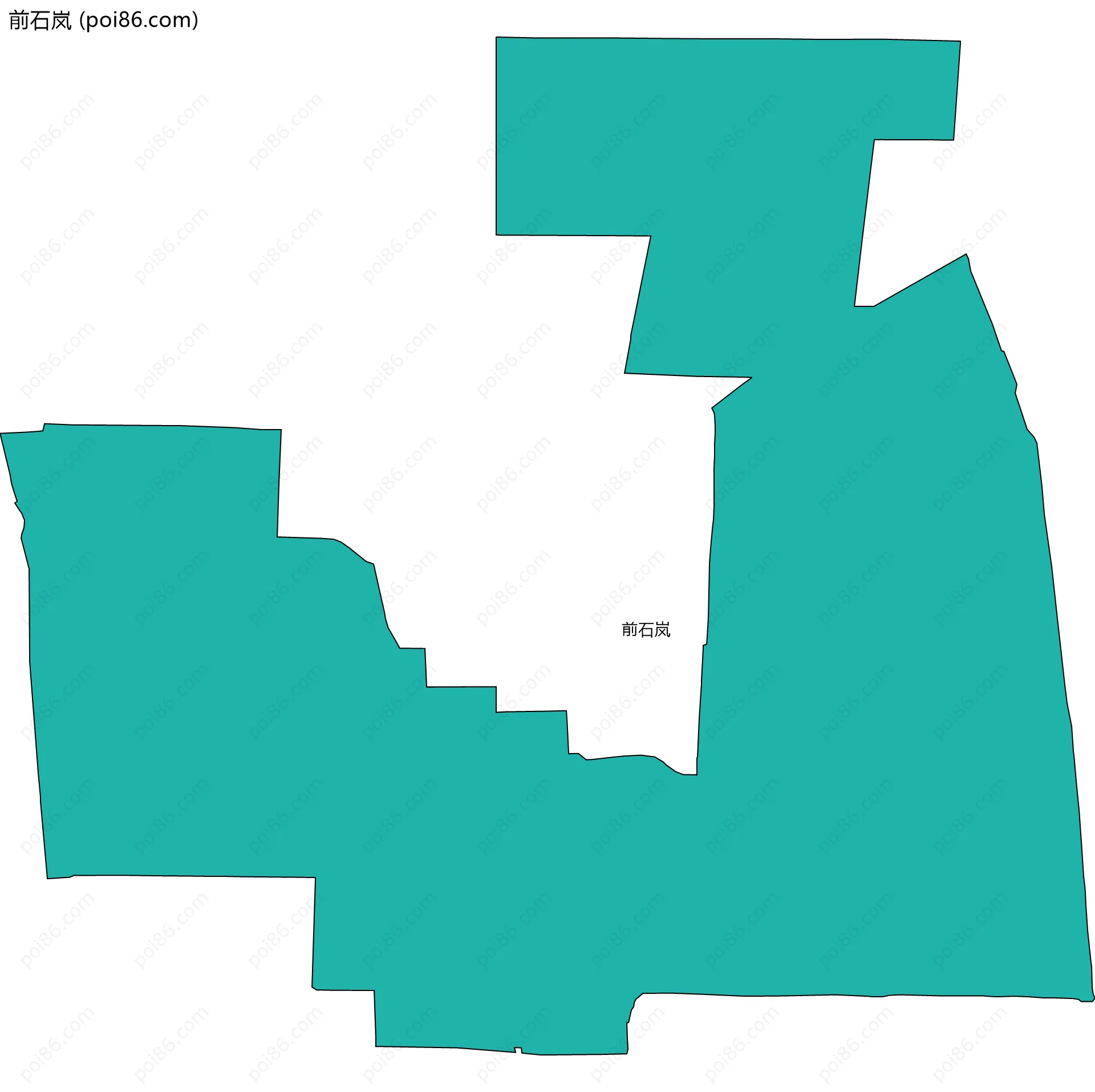 前石岚边界地图