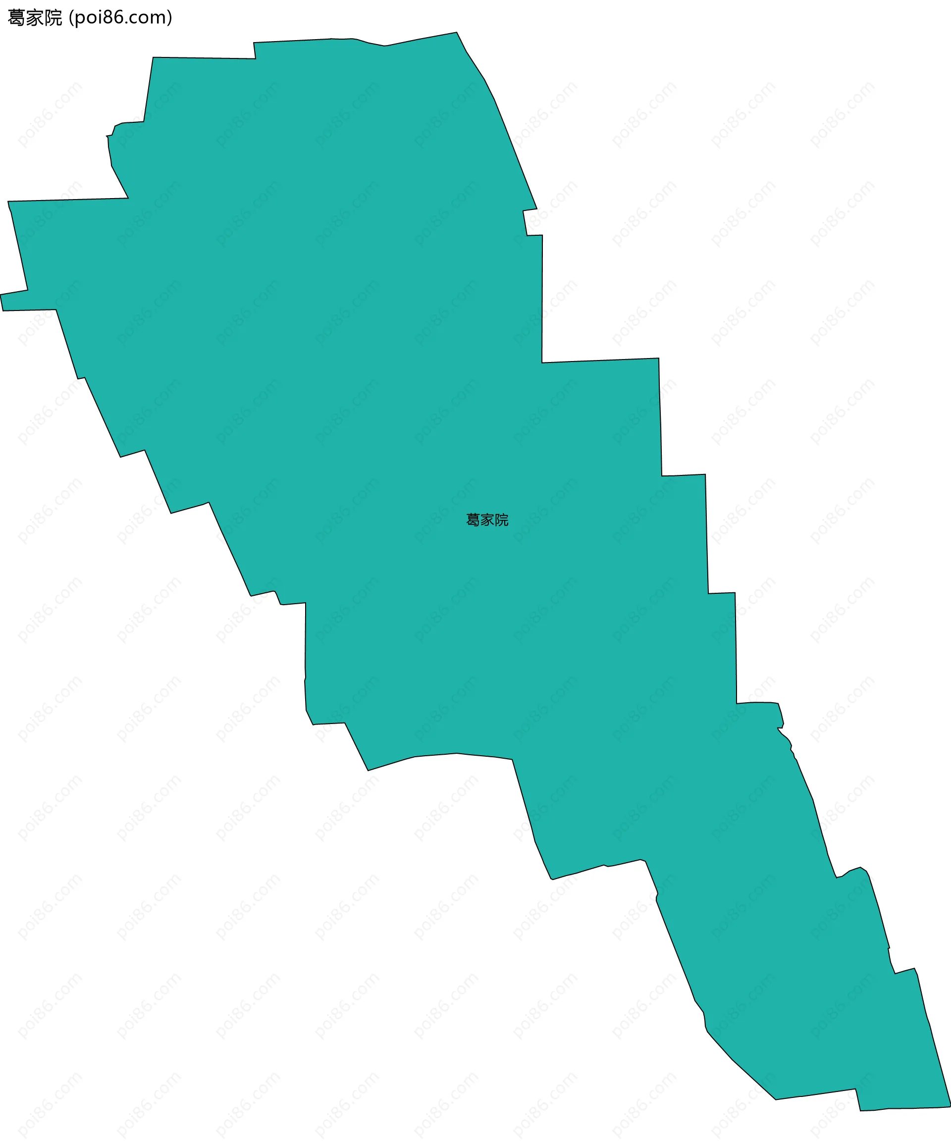 葛家院边界地图