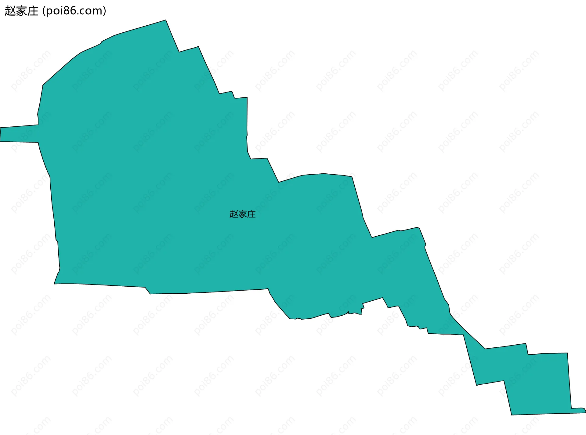 赵家庄边界地图