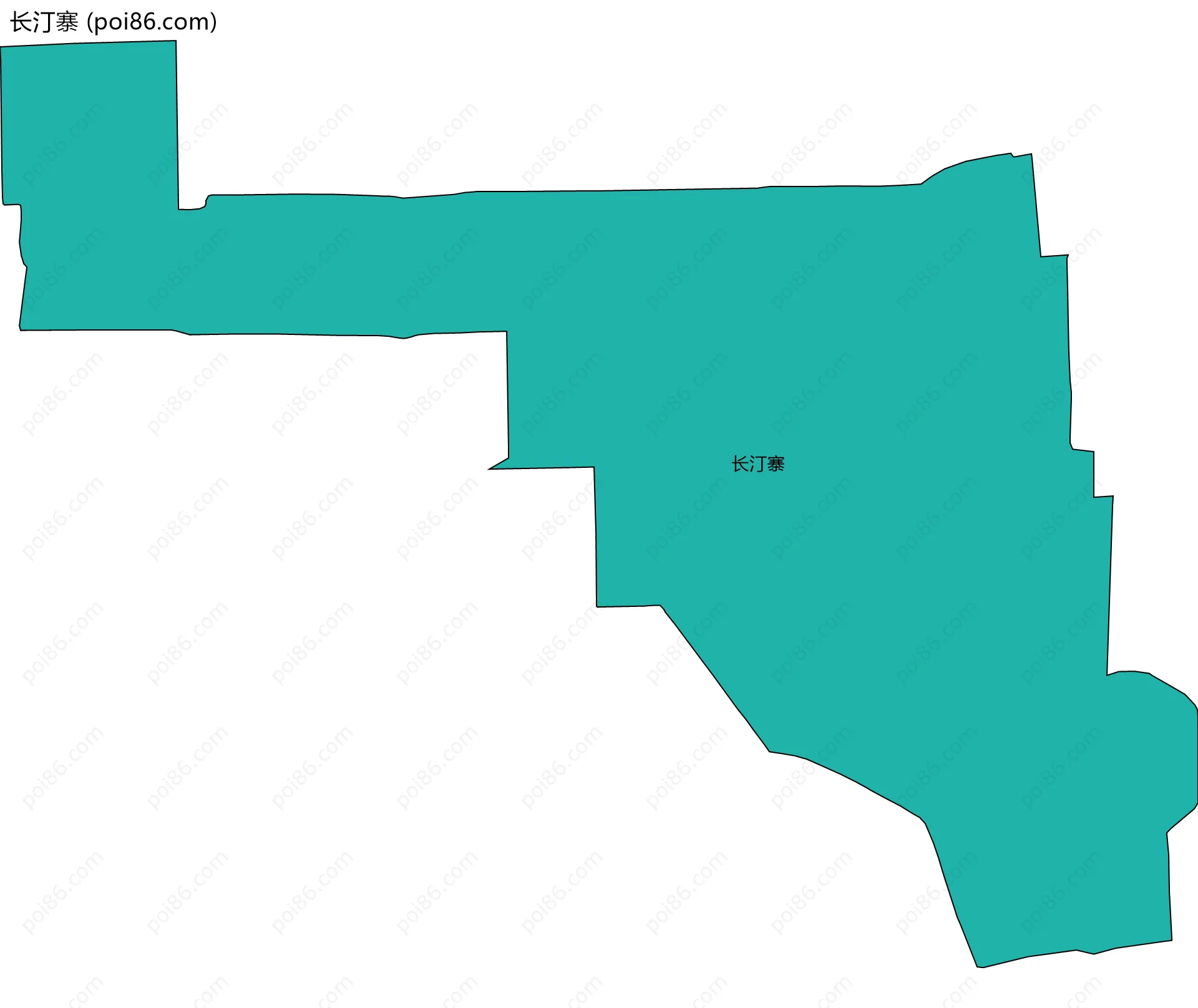 长汀寨边界地图