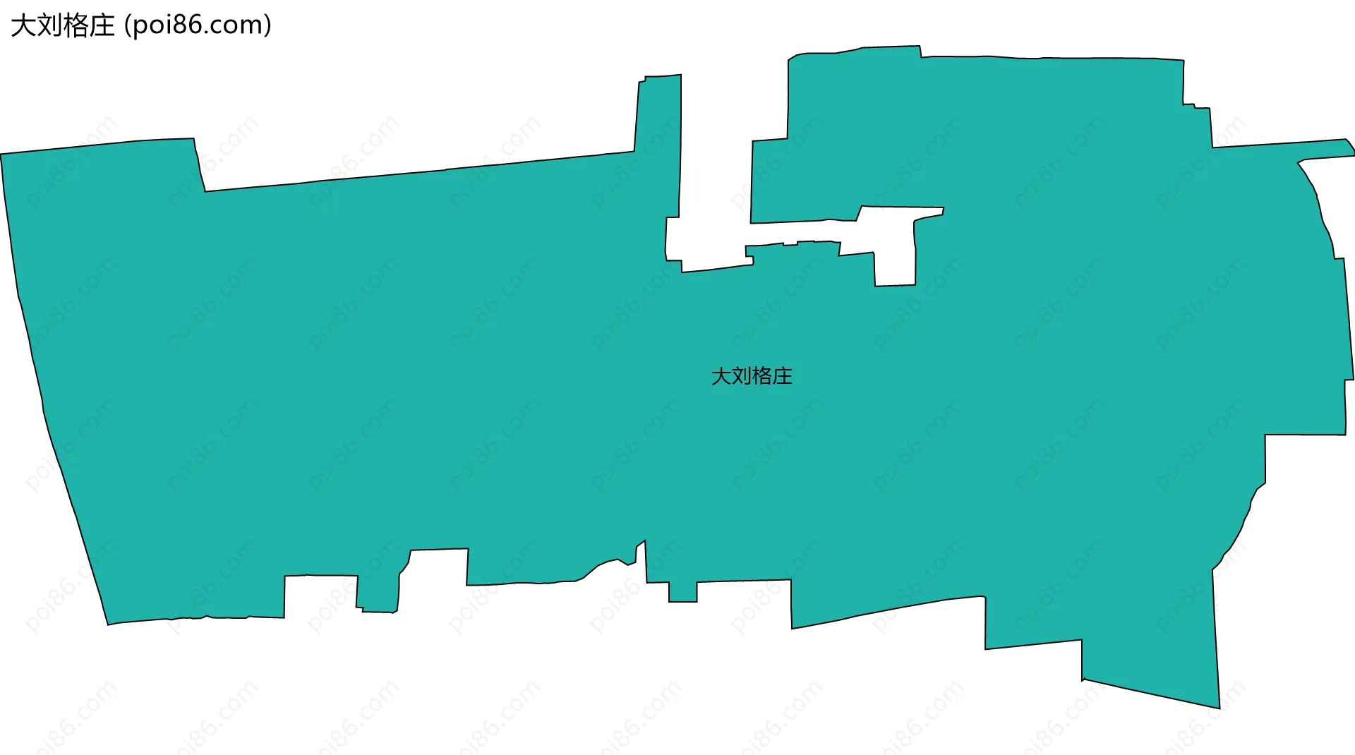 大刘格庄边界地图