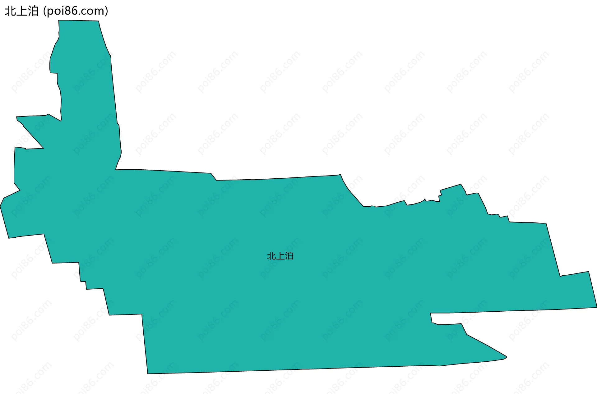北上泊边界地图