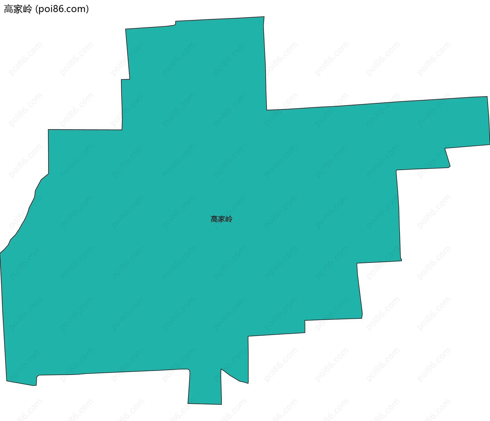 高家岭边界地图