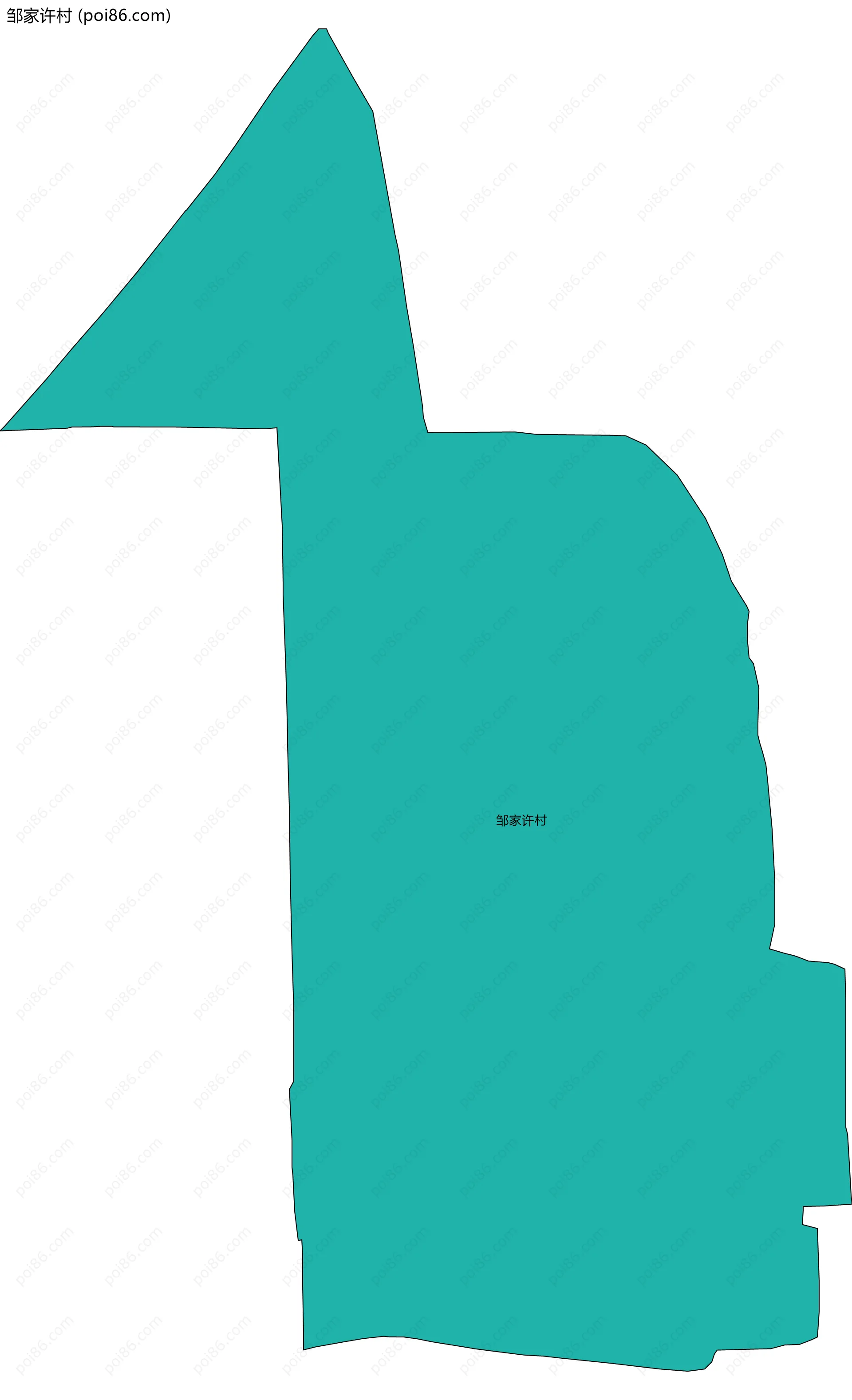 邹家许村边界地图