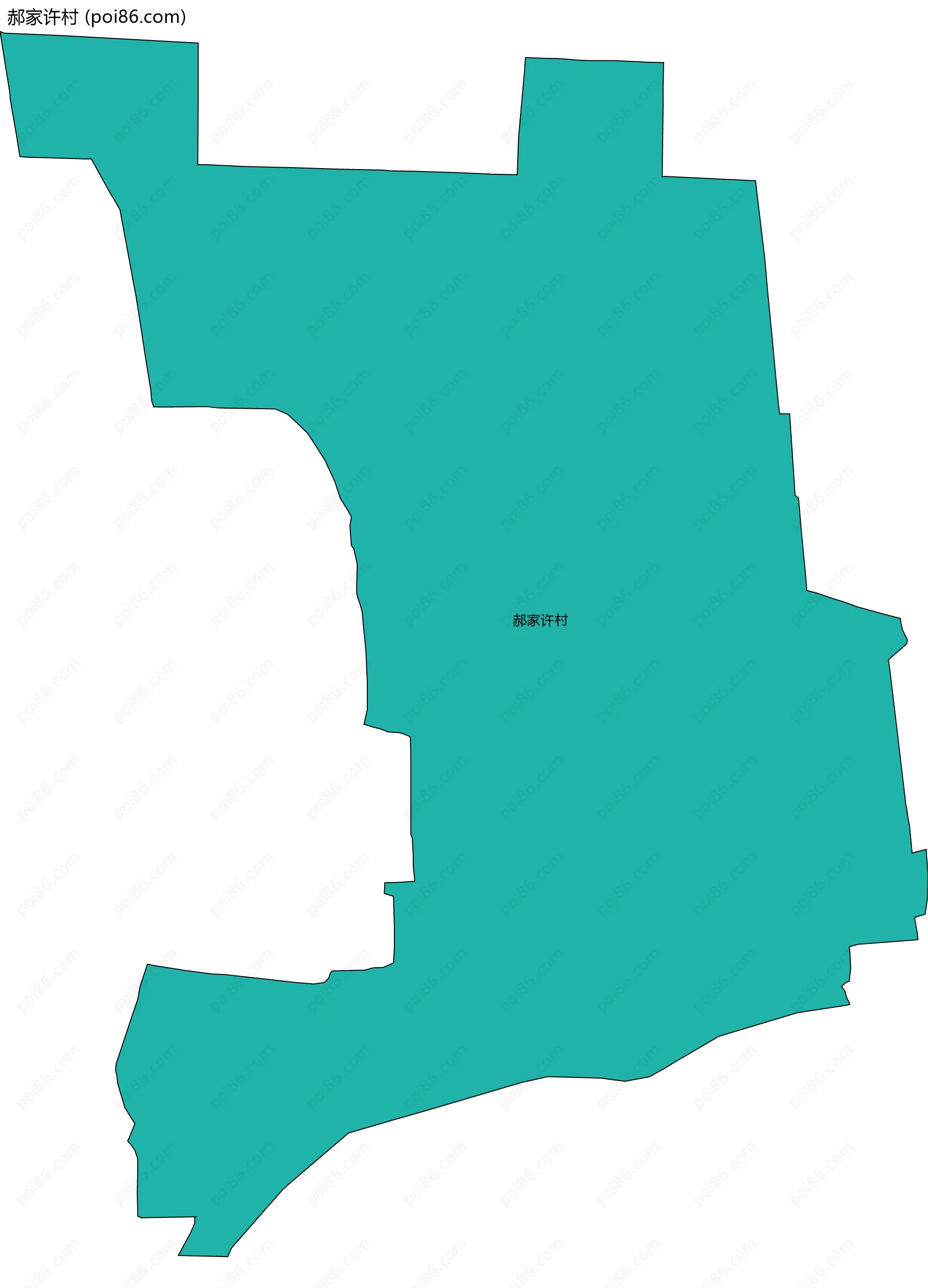 郝家许村边界地图