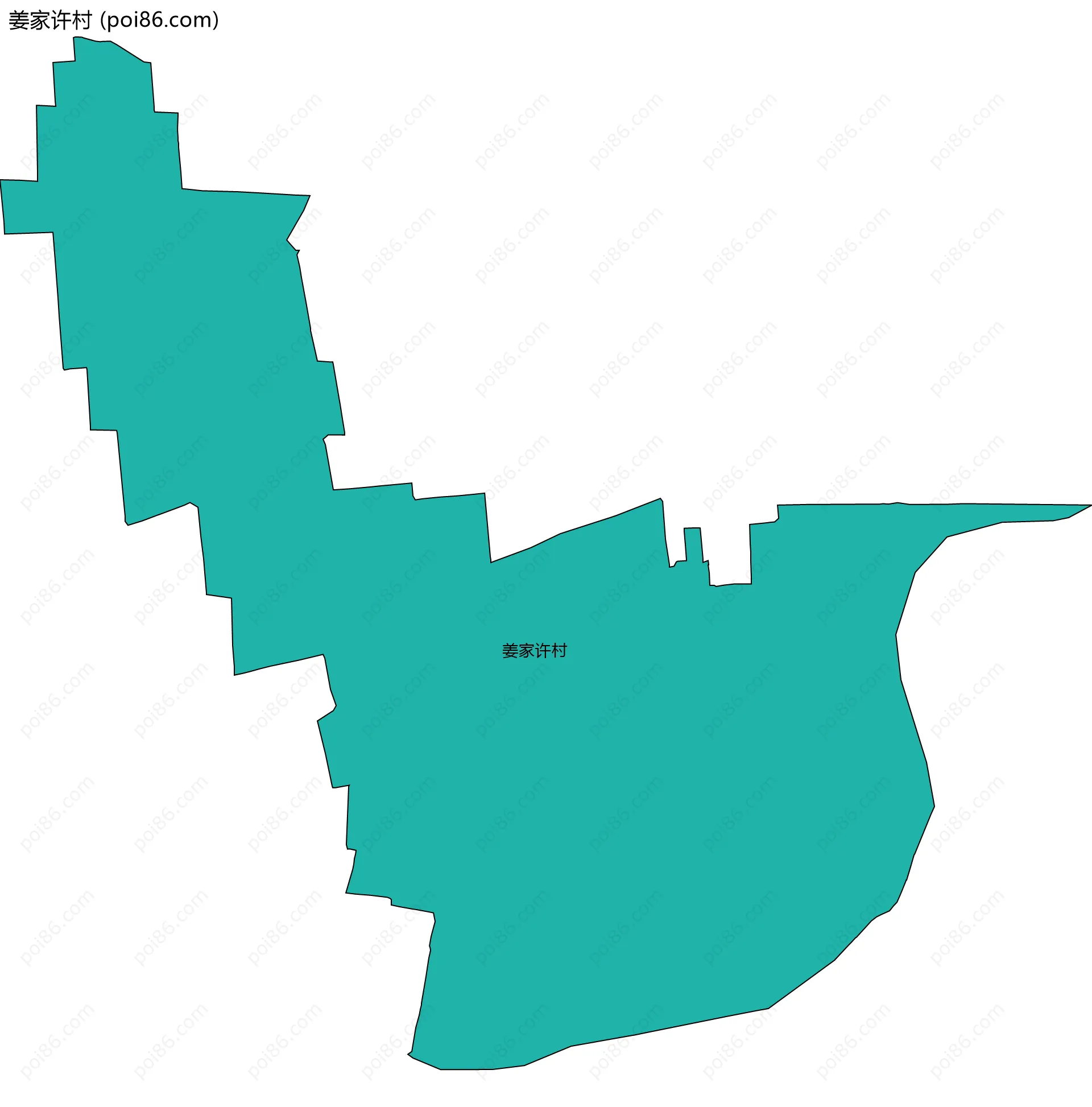 姜家许村边界地图