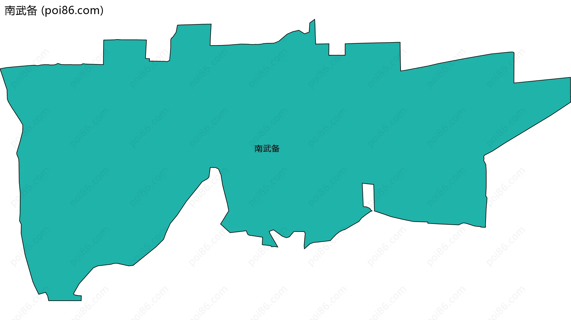 南武备边界地图