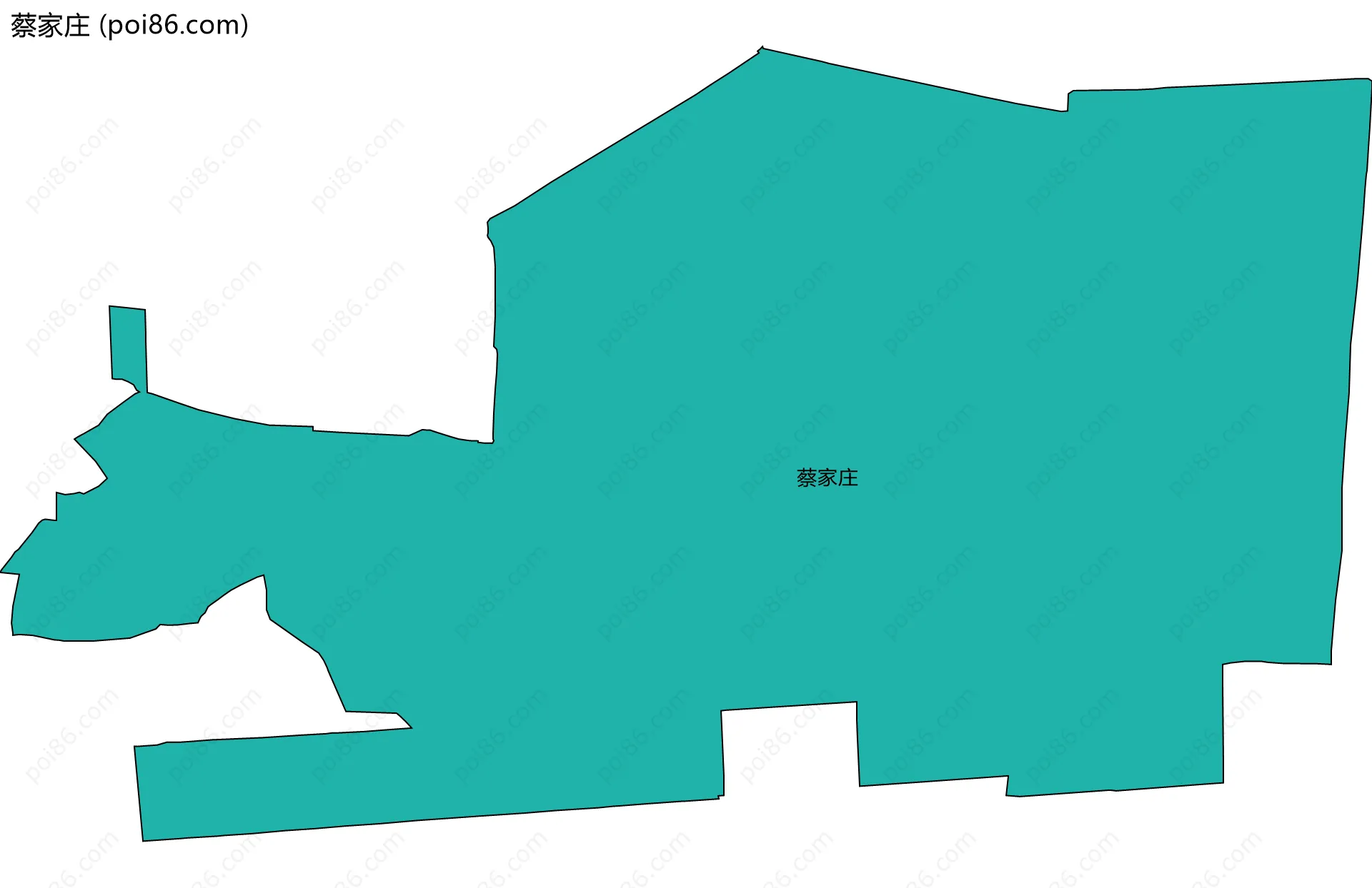 蔡家庄边界地图