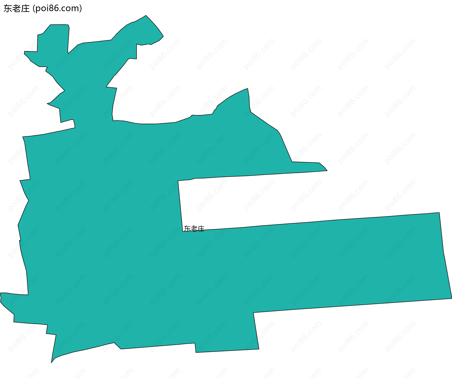 东老庄边界地图