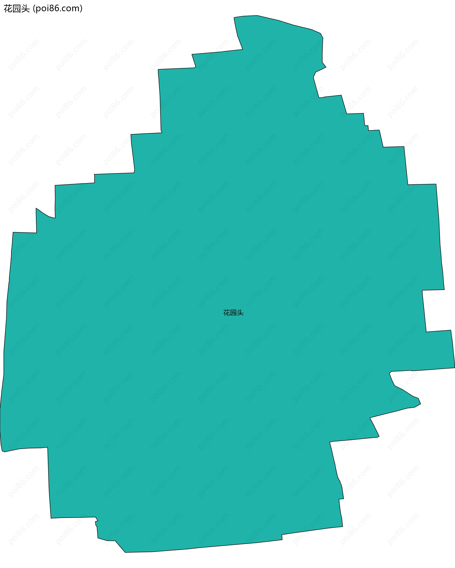 花园头边界地图