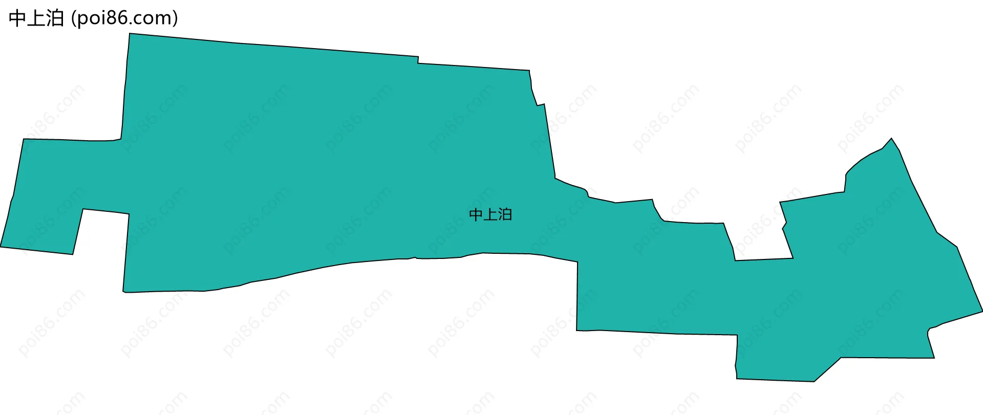 中上泊边界地图