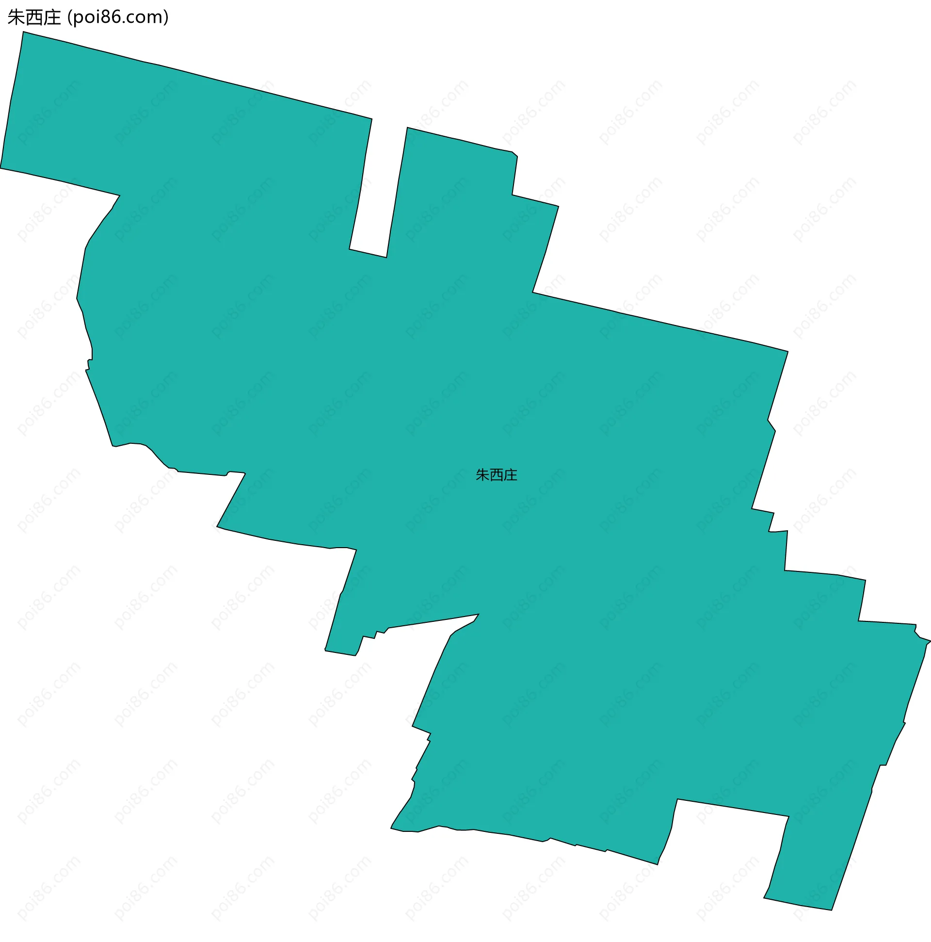 朱西庄边界地图