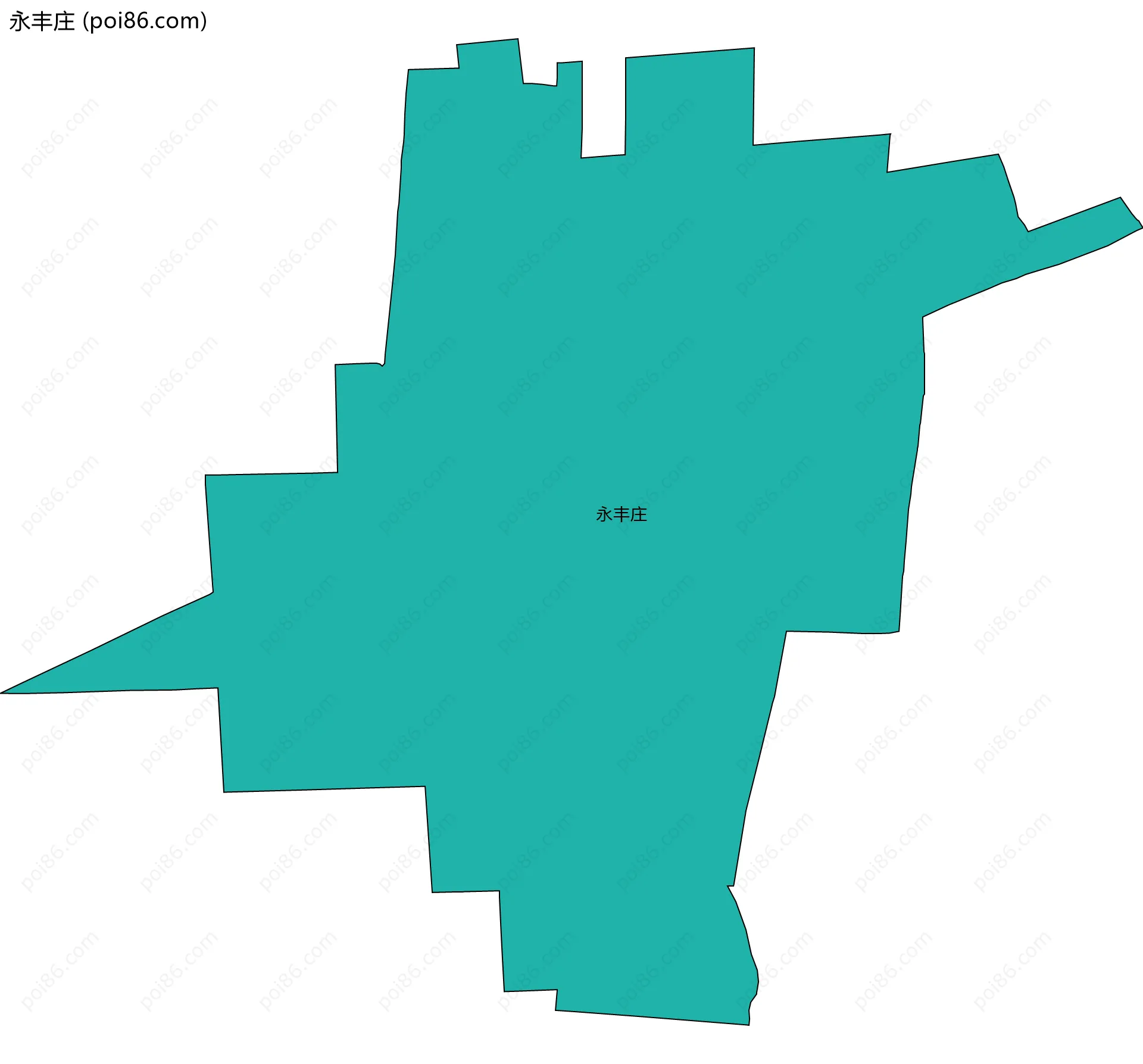 永丰庄边界地图