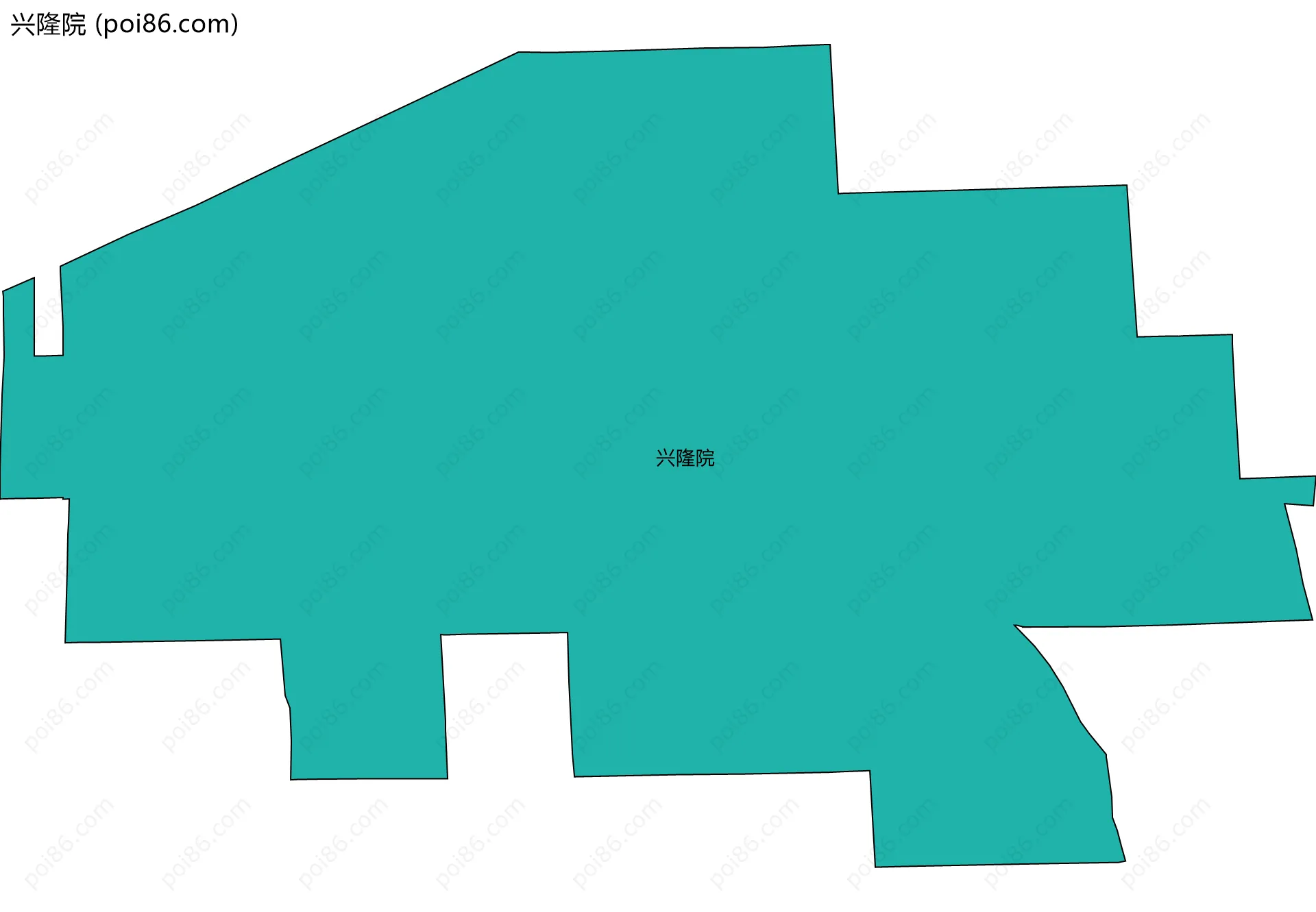 兴隆院边界地图