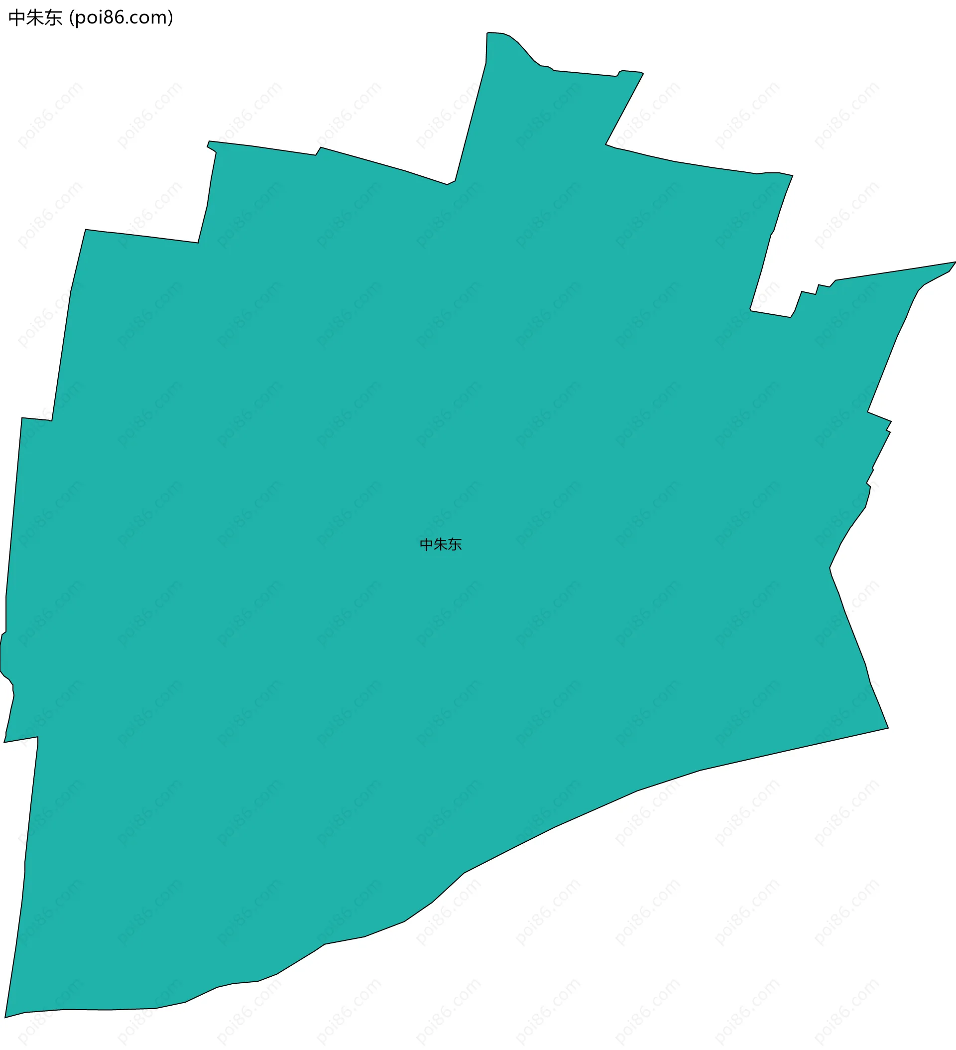 中朱东边界地图