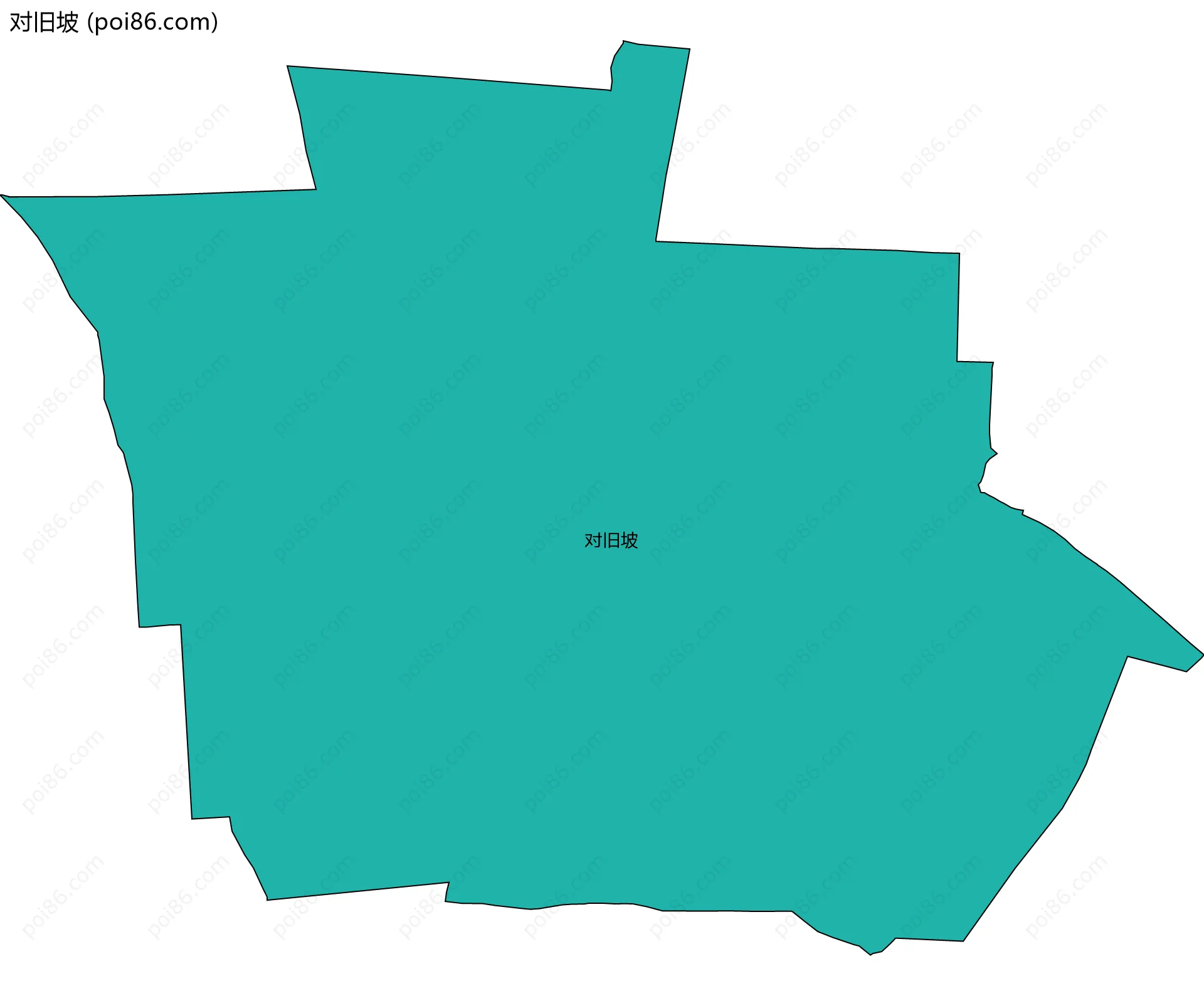 对旧坡边界地图