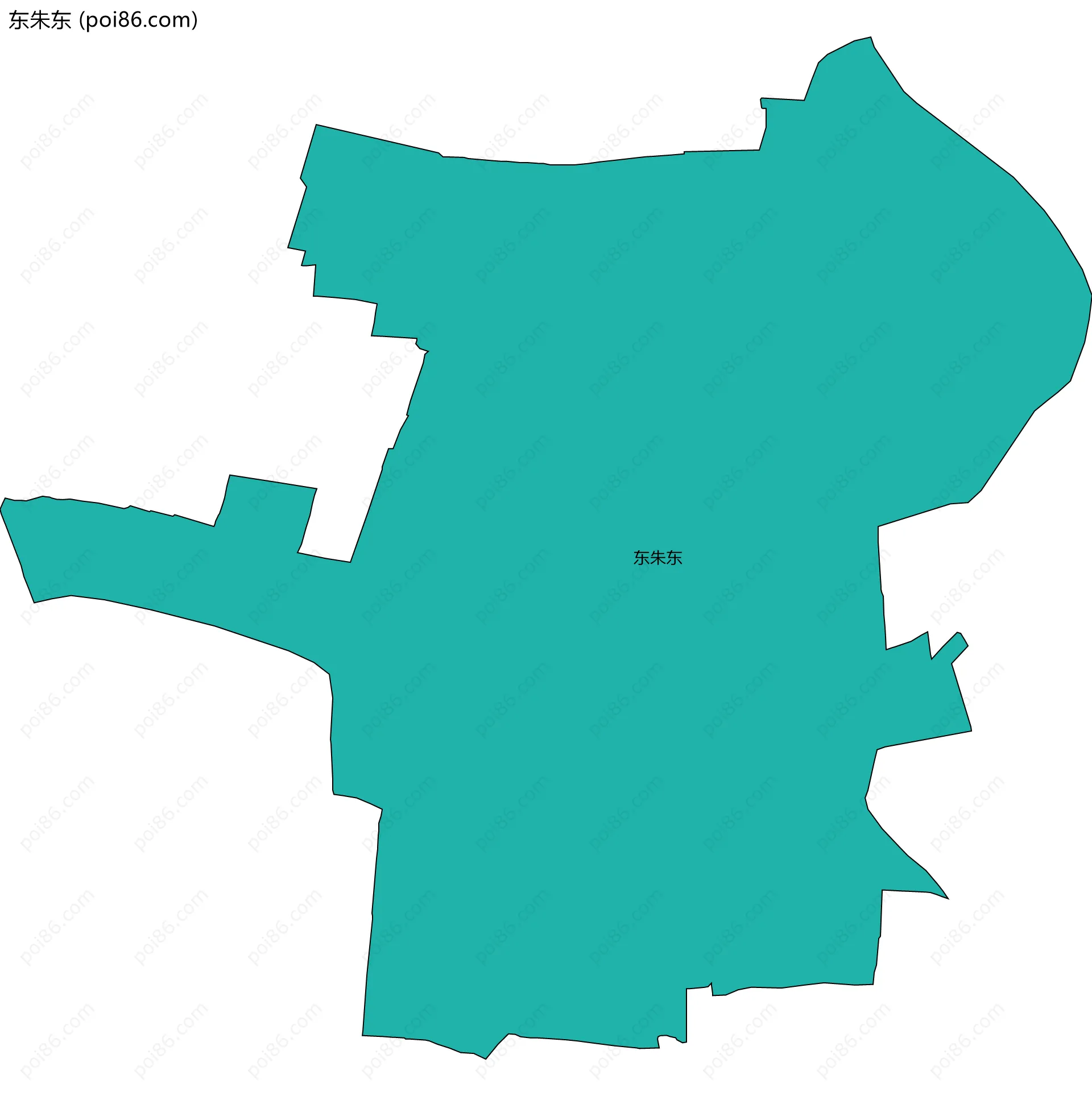 东朱东边界地图