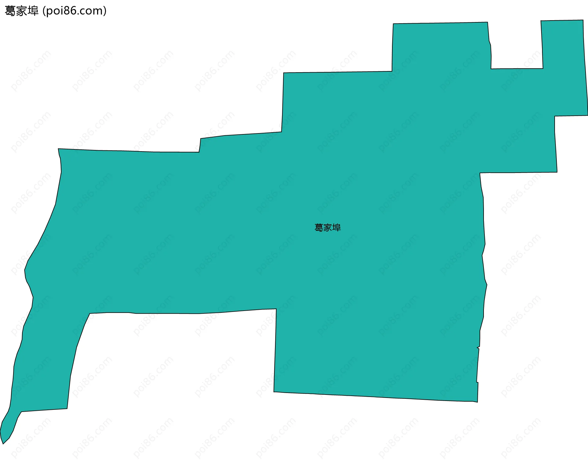 葛家埠边界地图
