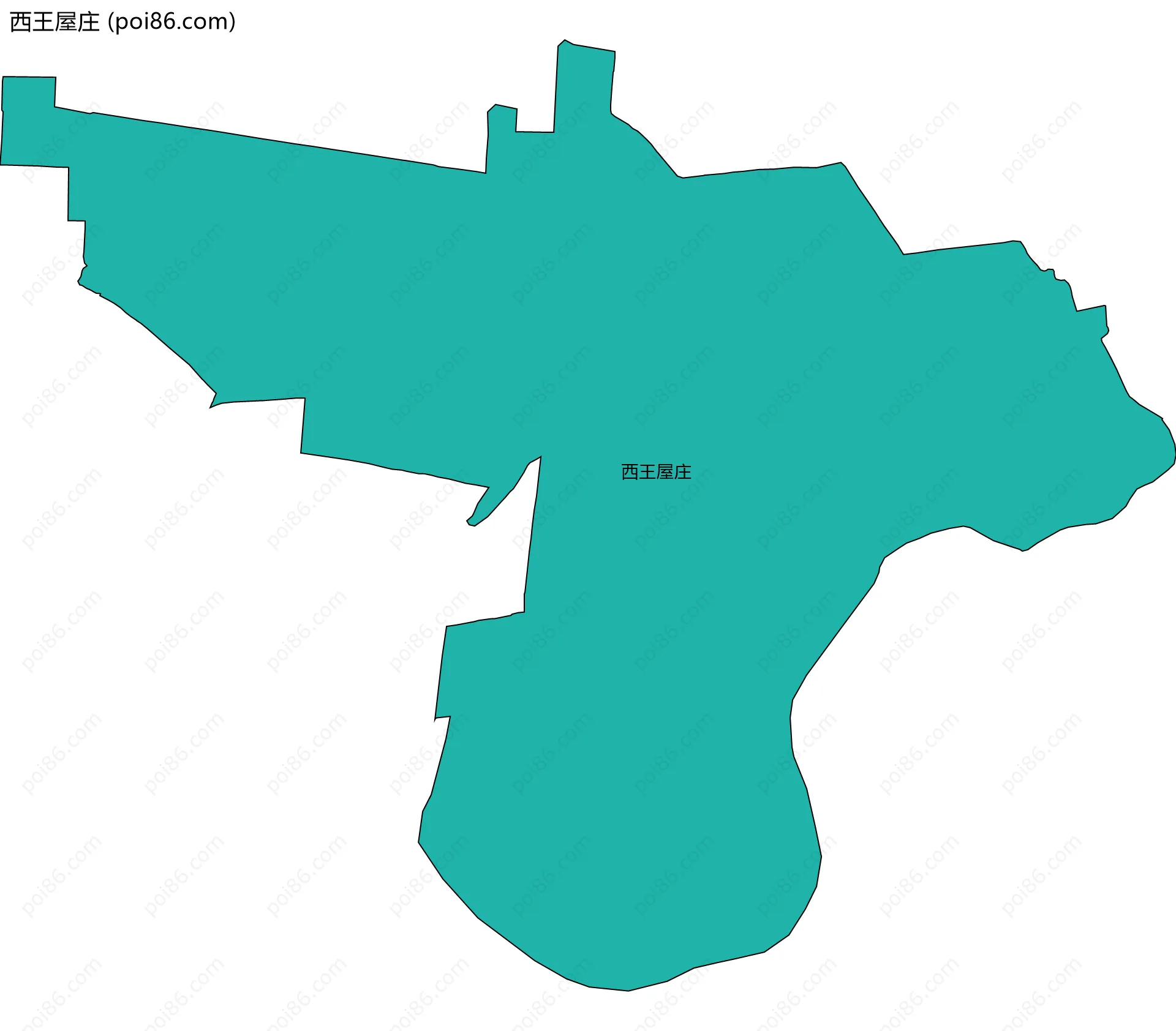 西王屋庄边界地图