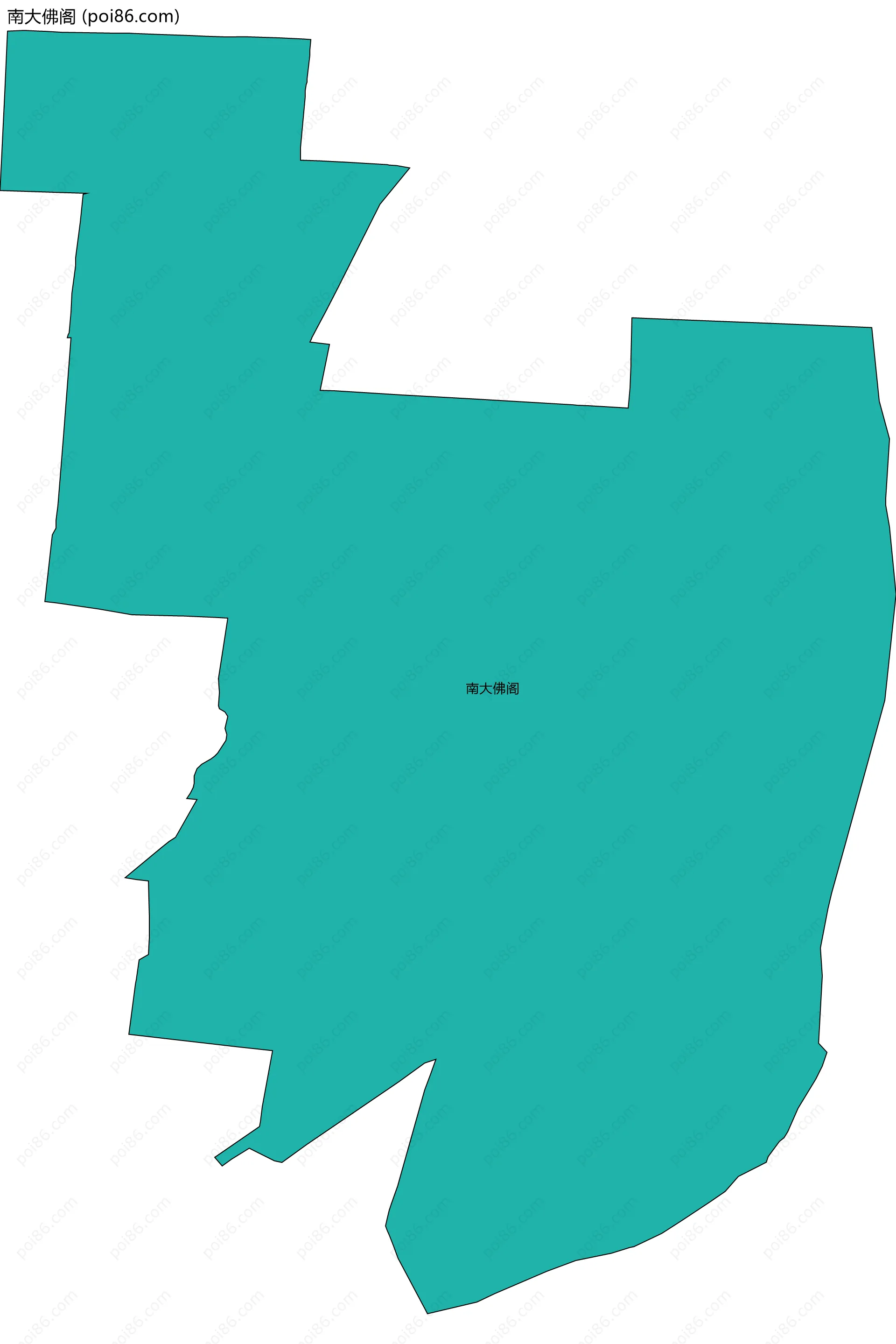 南大佛阁边界地图