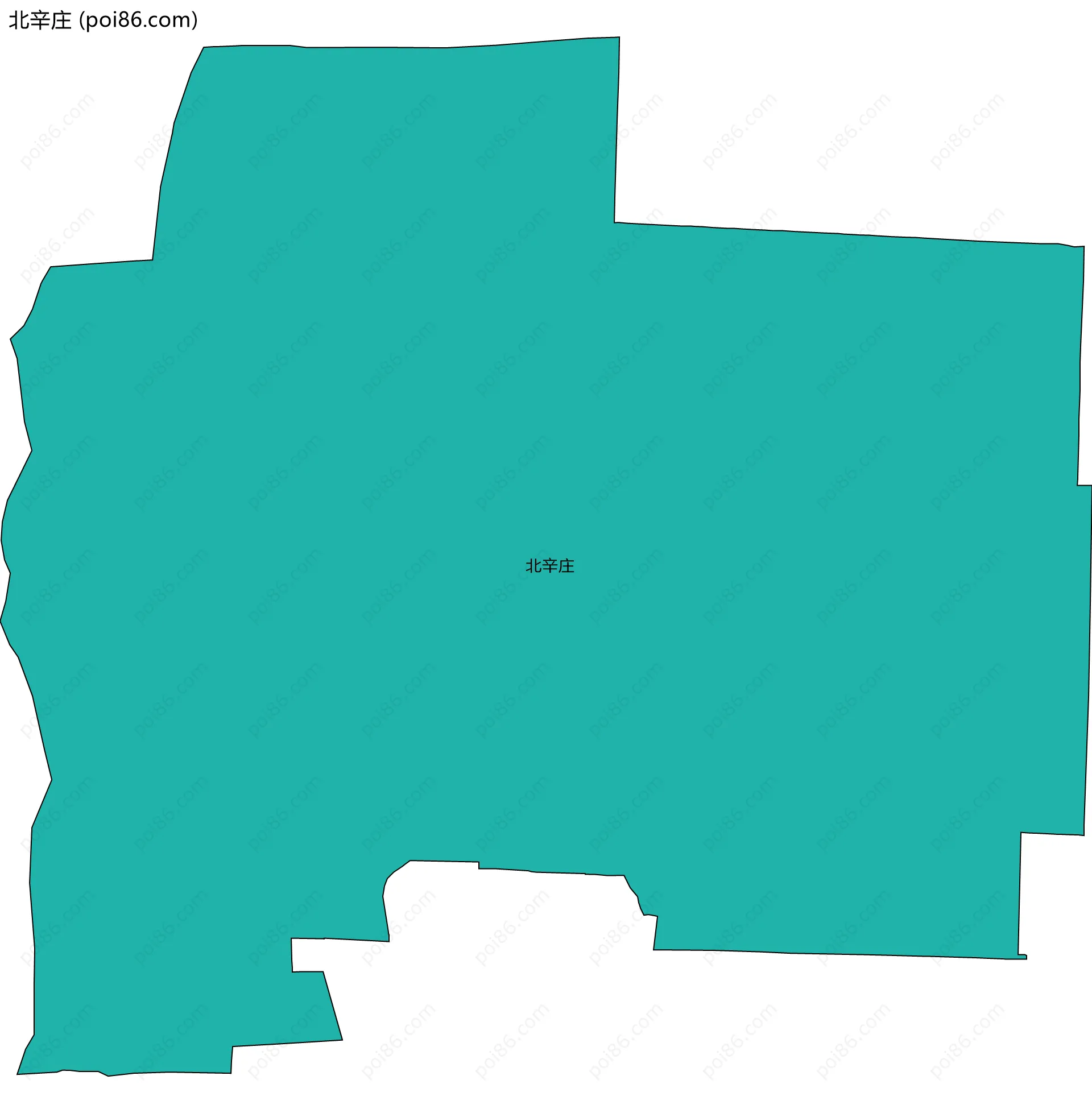 北辛庄边界地图