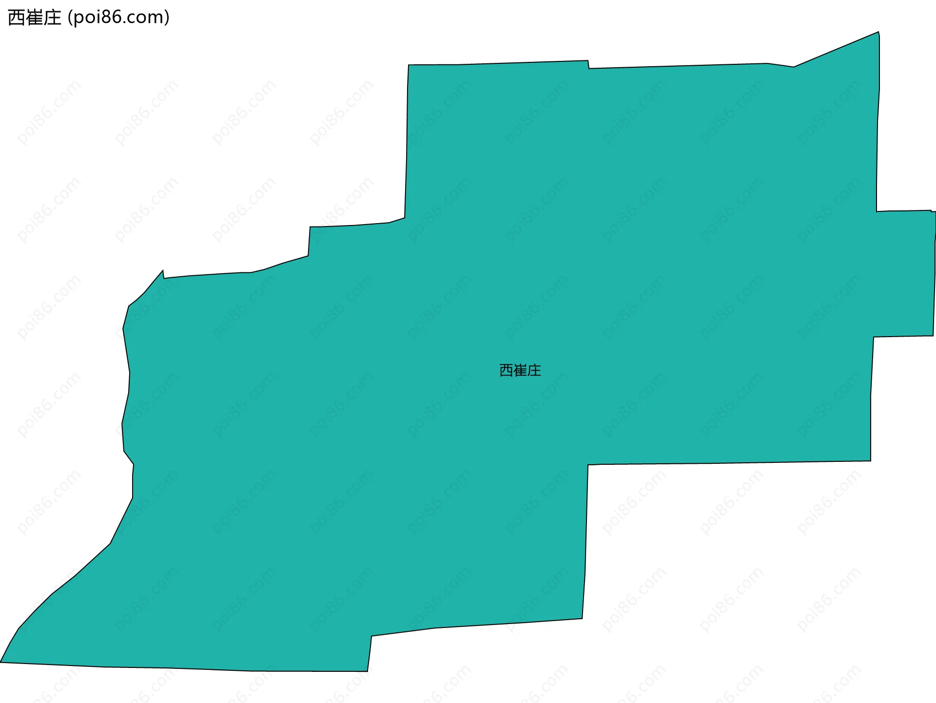 西崔庄边界地图