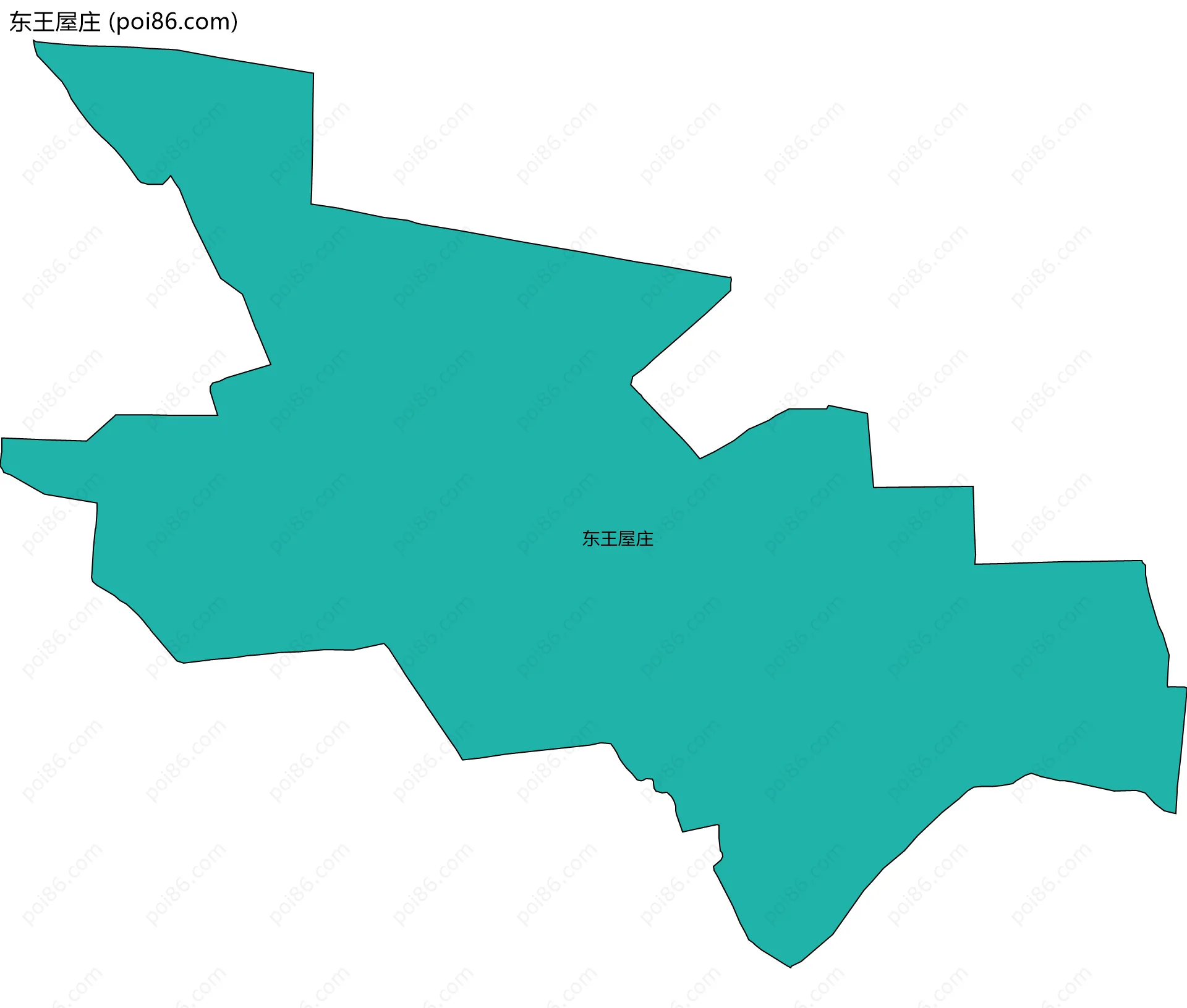 东王屋庄边界地图