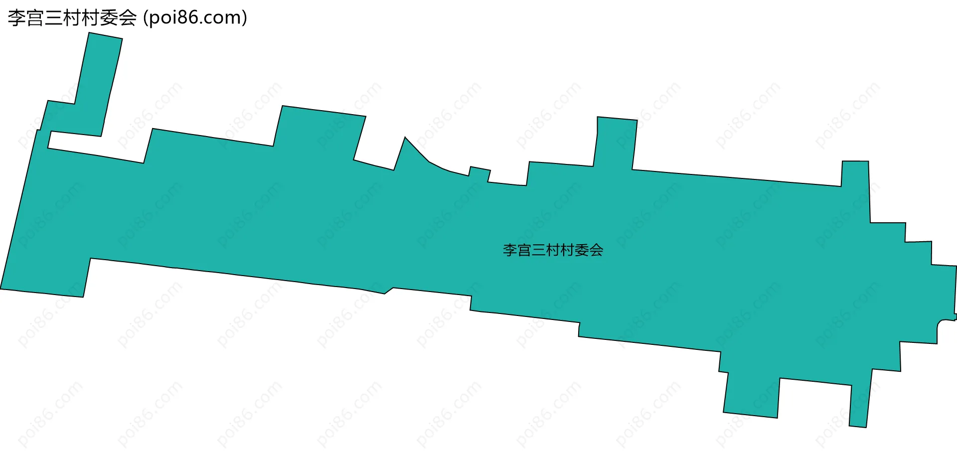 李宫三村村委会边界地图