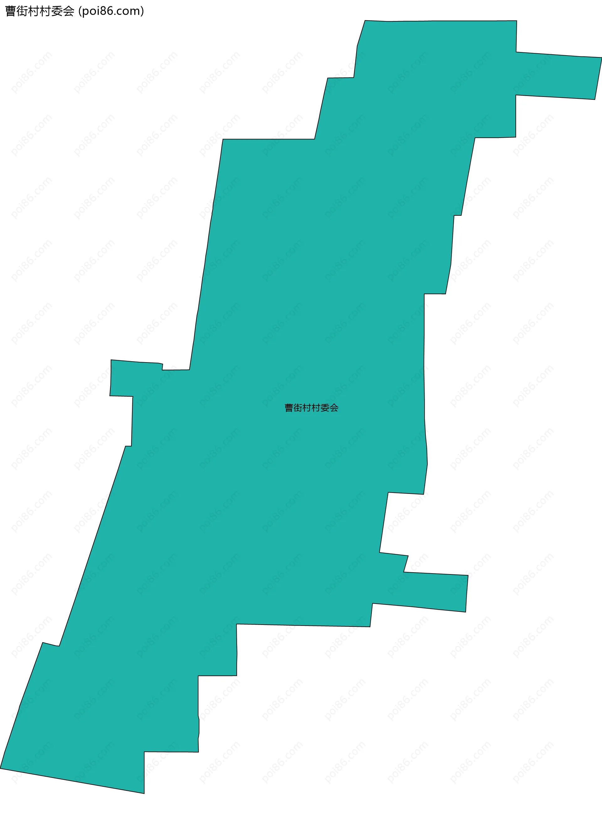 曹街村村委会边界地图