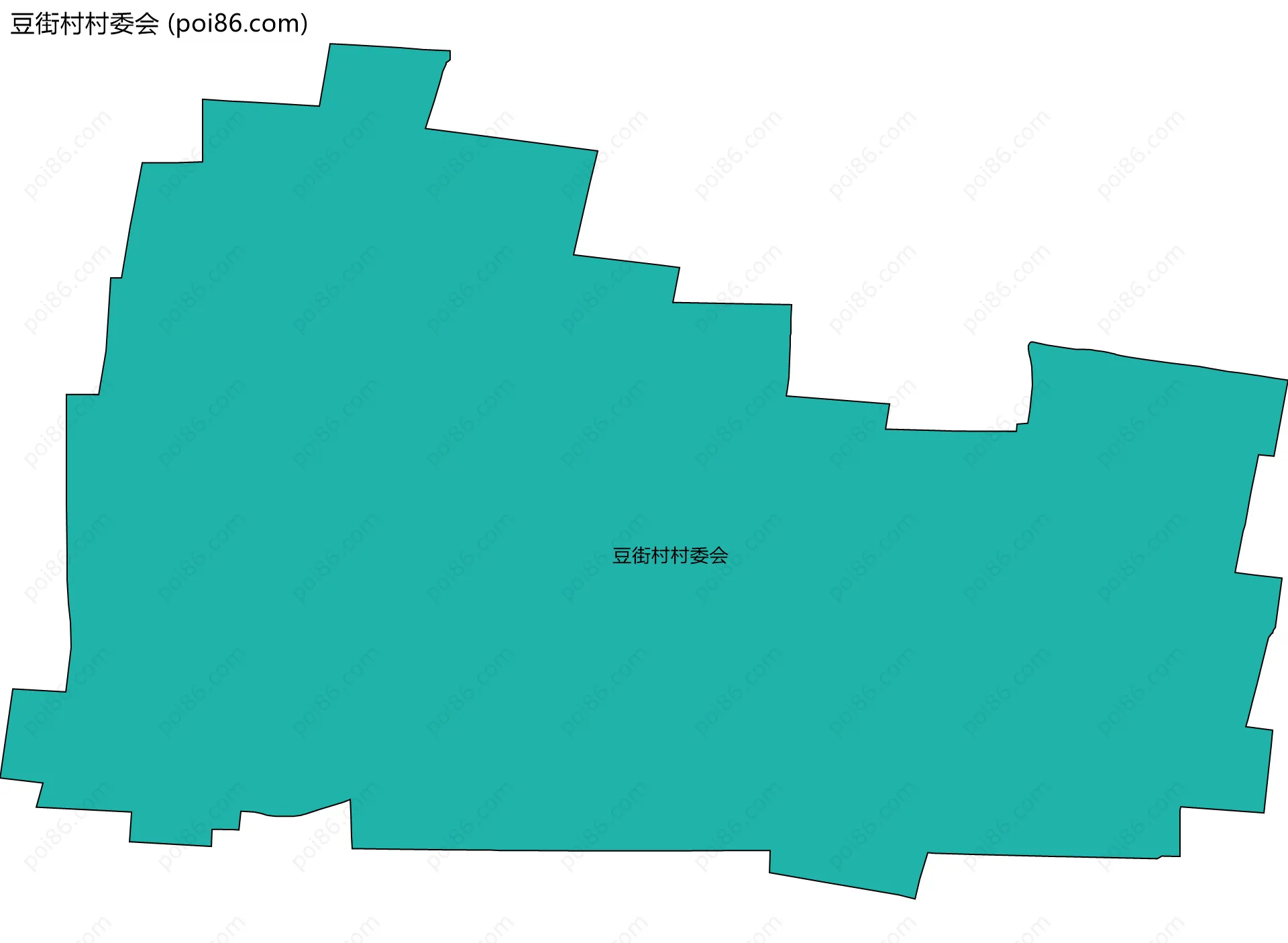 豆街村村委会边界地图