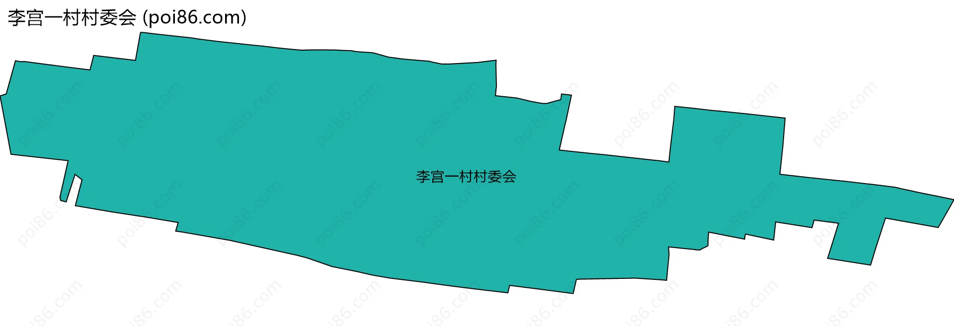 李宫一村村委会边界地图