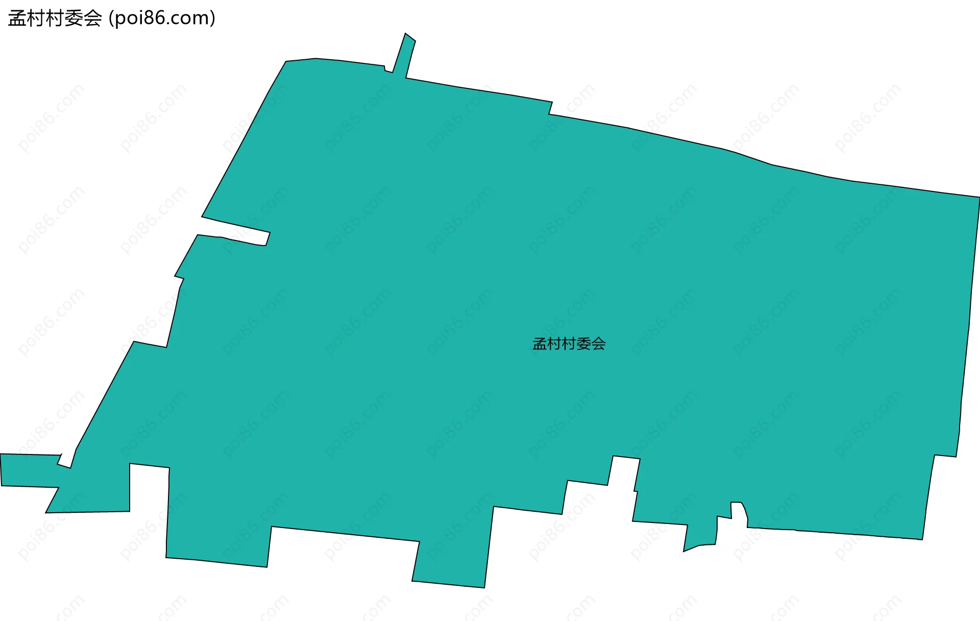 孟村村委会边界地图