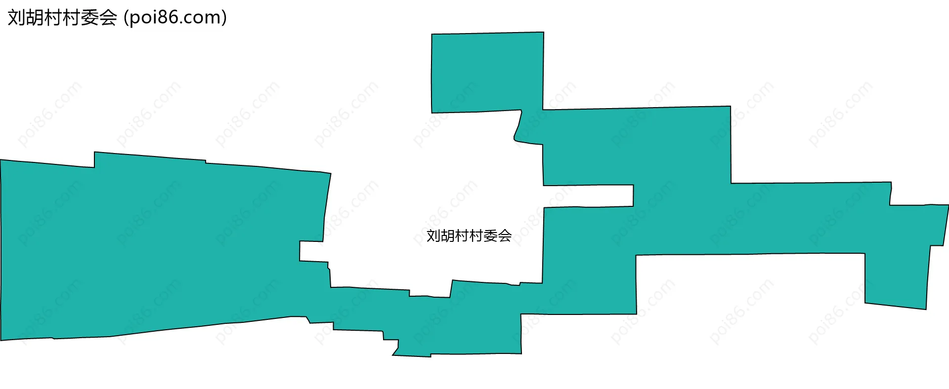 刘胡村村委会边界地图