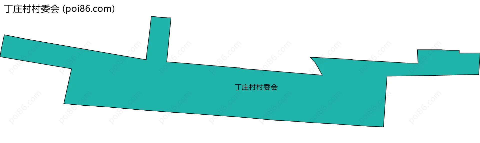 丁庄村村委会边界地图